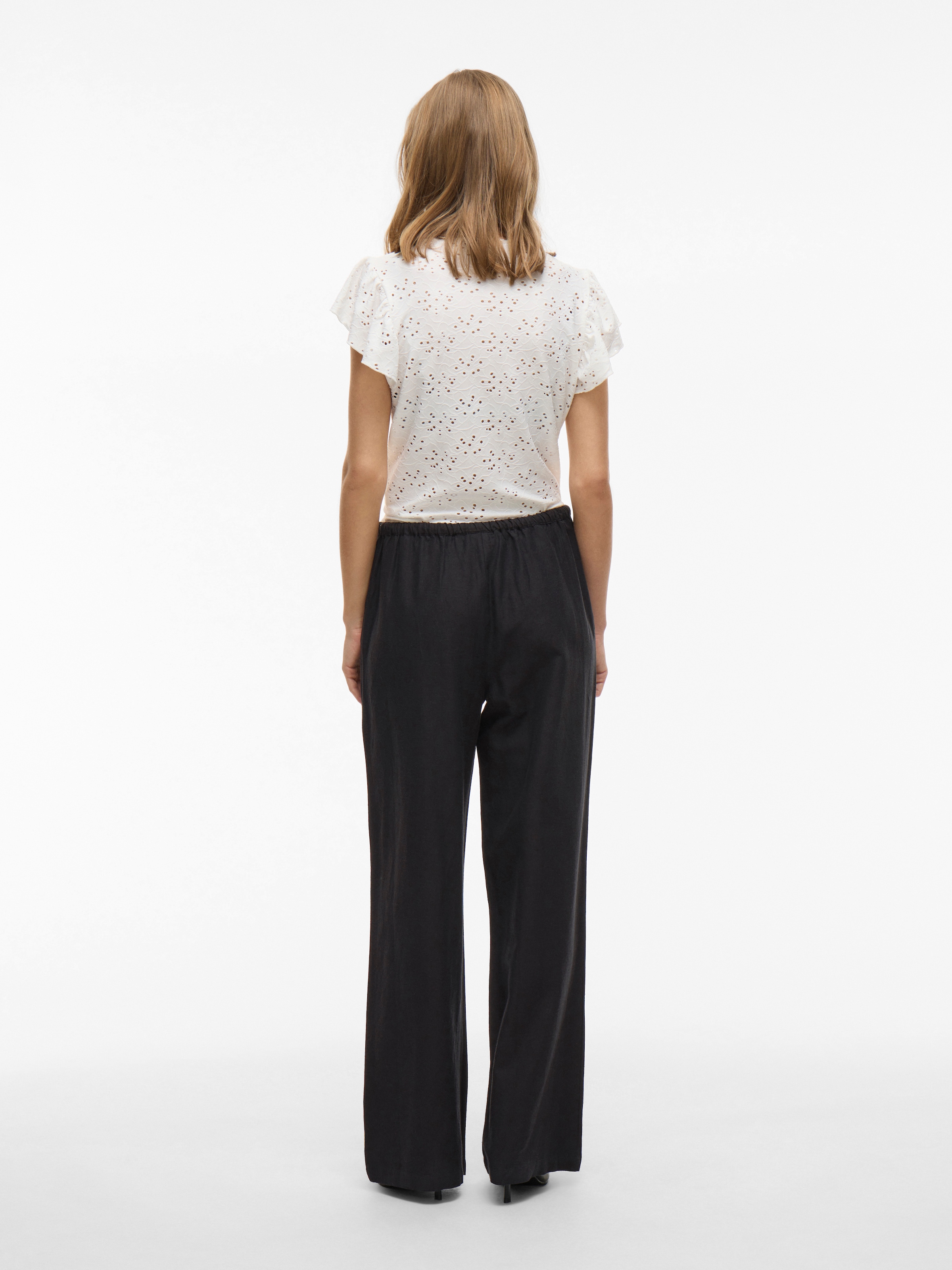 Vila Pantalon à enfiler »VIPRISILLA RW PANTS - NOOS«  pantalon d'été, avec lin