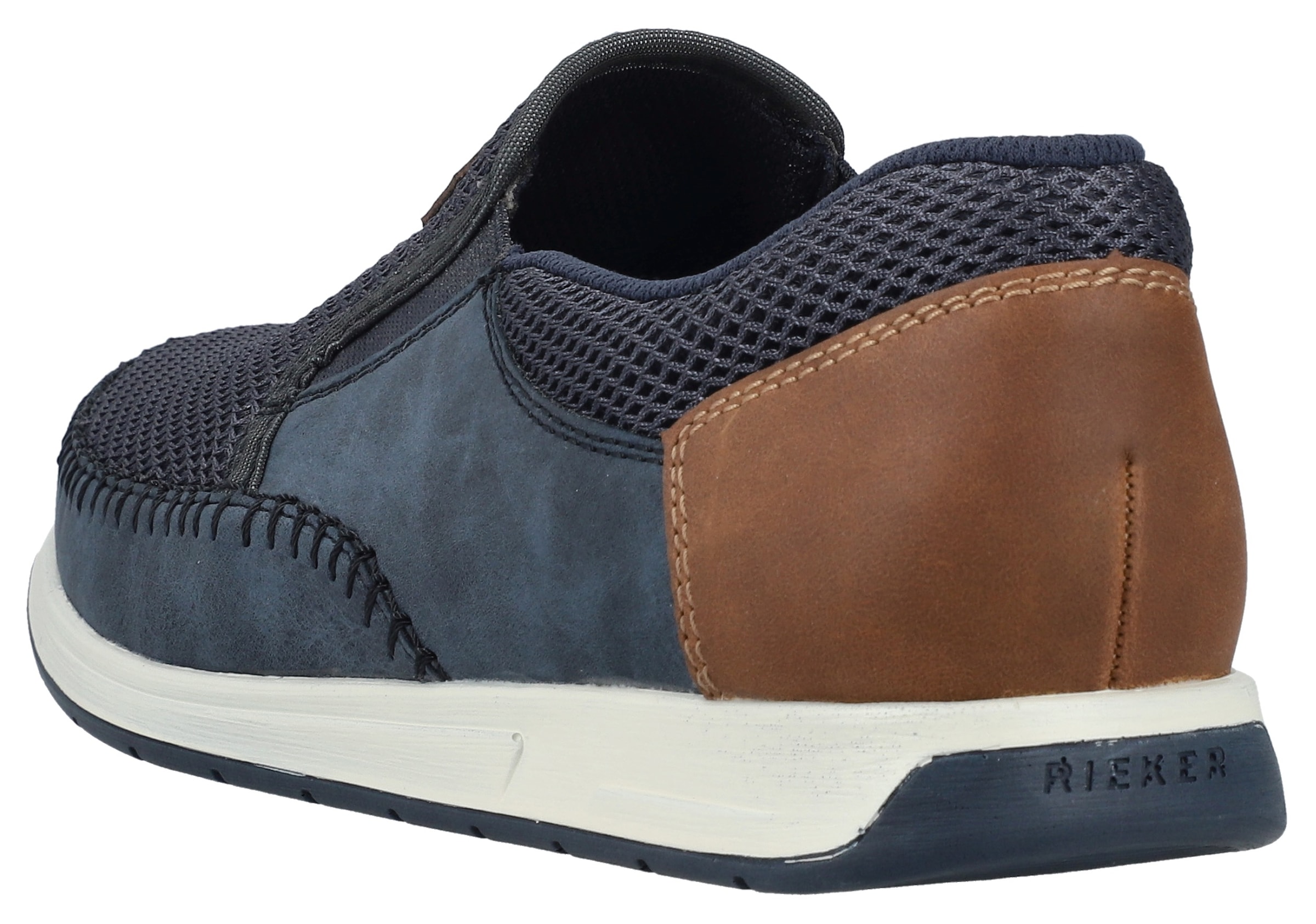 Rieker Slipper  Sneaker slip-on, chaussure à enfiler avec inserts stretch