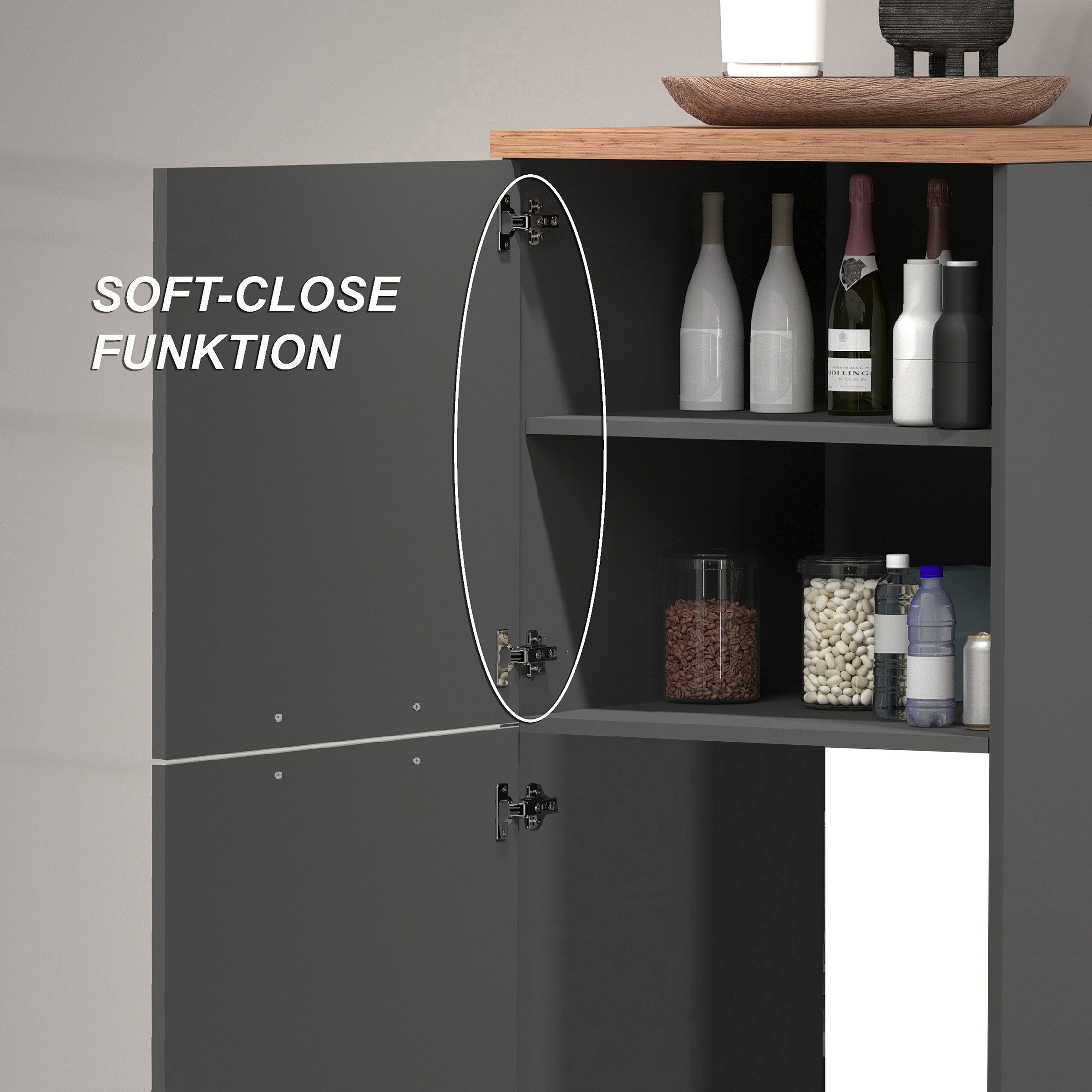 KOCHSTATION Kühlumbauschrank »KS-Sole« Breite 60 cm, Nischenmass 56,8/53/90 cm