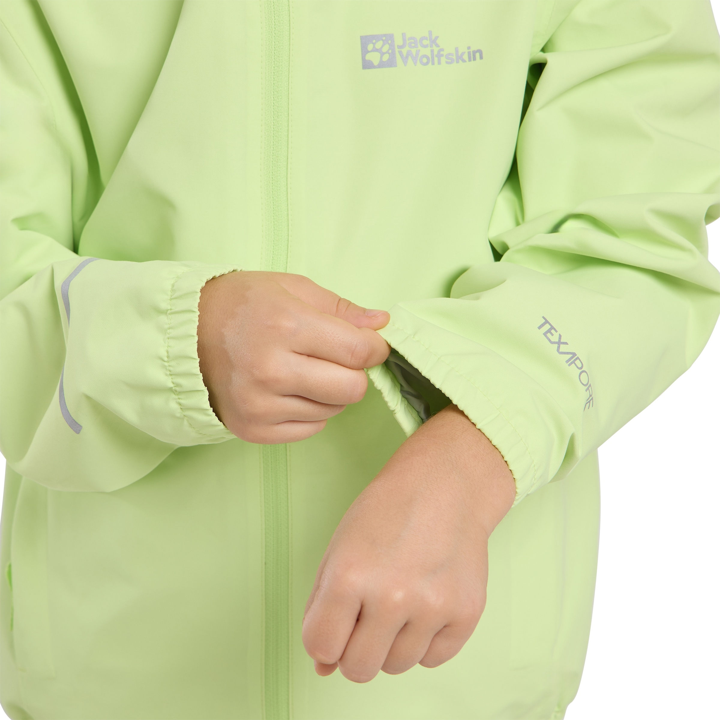 Jack Wolfskin Outdoorjacke »FLAZE JACKET K« mit Kapuze für Kinder, mit Kapuze, leicht, platzsparend packbar, atmungsaktiv