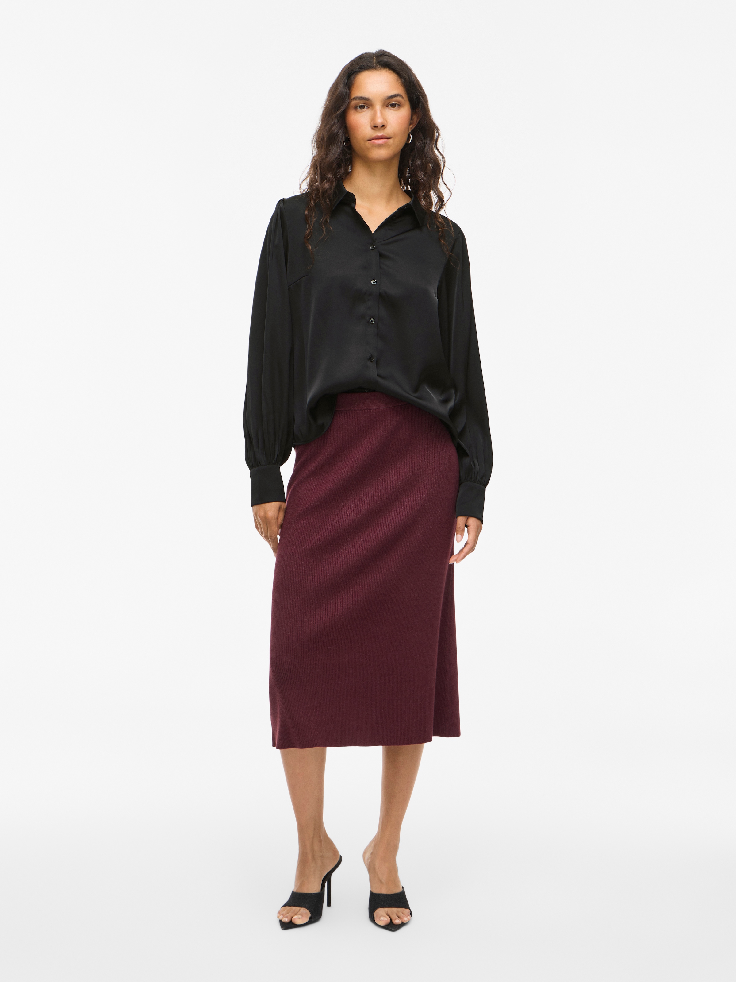 Vila Langarmbluse »VIENNA RAVENNA L/S BALLOON SHIRT - NOOS«