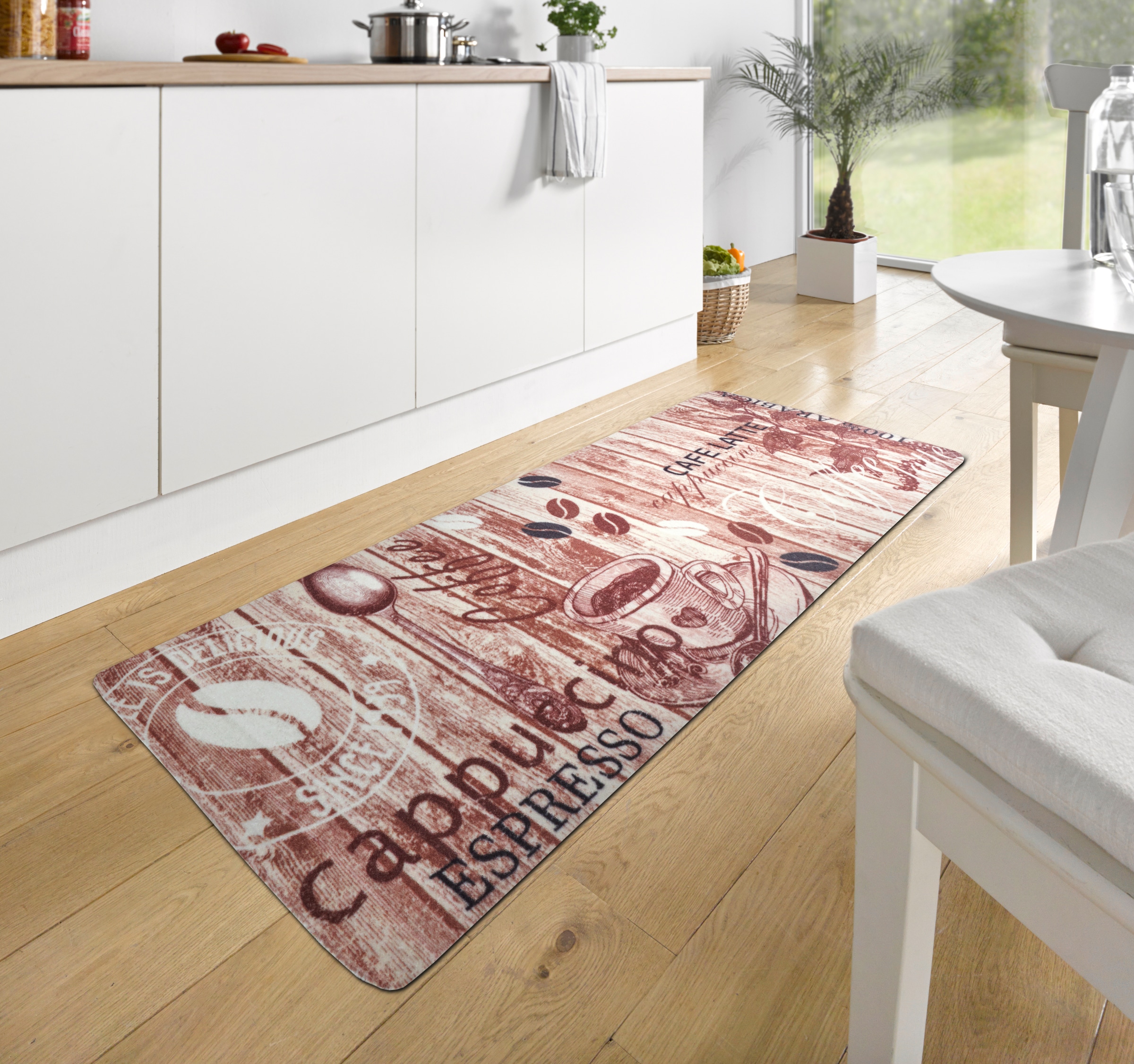 HANSE Home Chemin de cuisine »Delicious Coffee« Rectangulaire 8 mm Höhe Läufer, Rutschfest, Küchenteppich, Küche, Teppich, Pflegeleicht