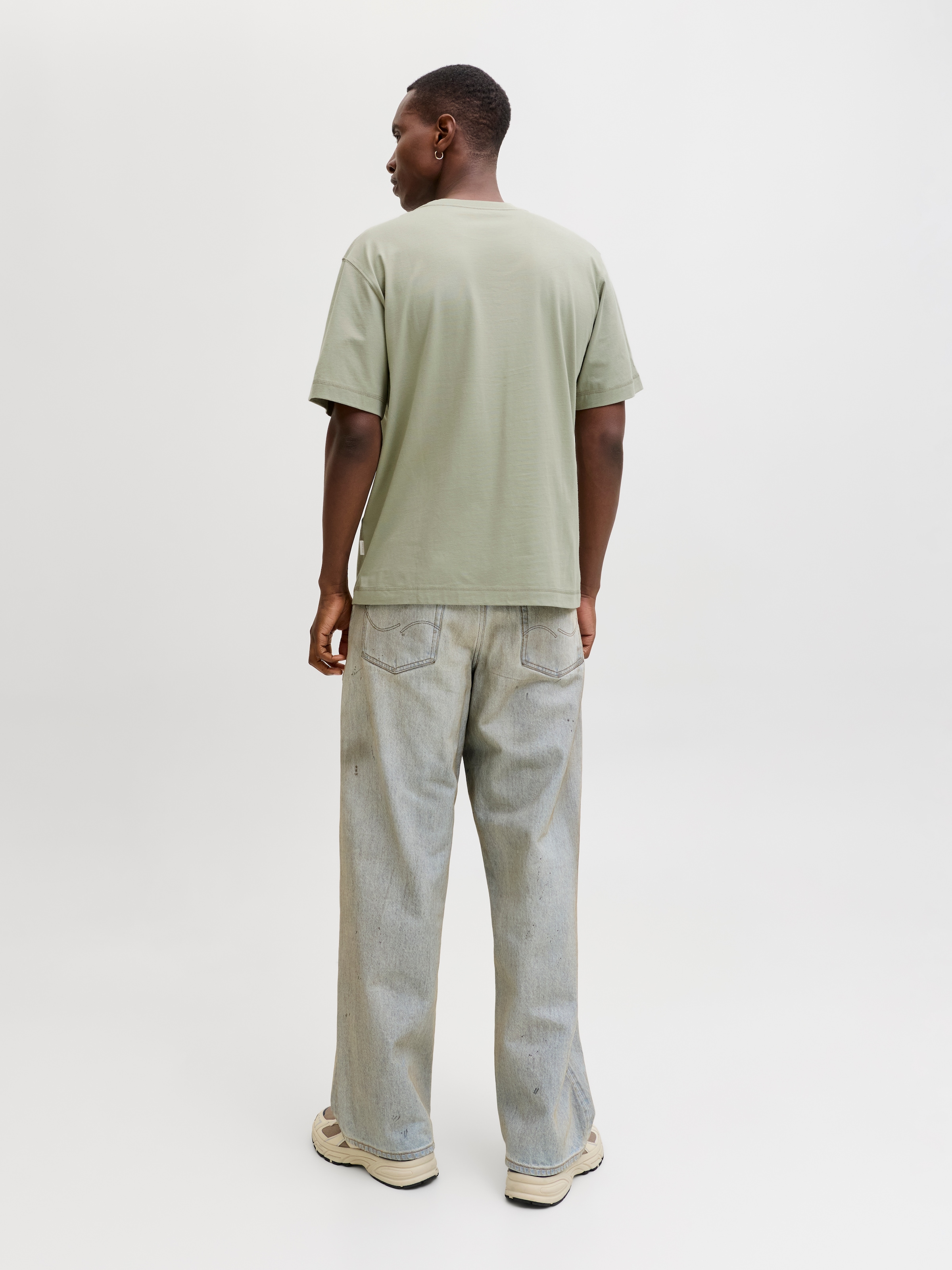 Jack & Jones Kurzarmshirt »JORNORREBRO EMB TEE SS CREW NECK NOOS« mit Logo Print