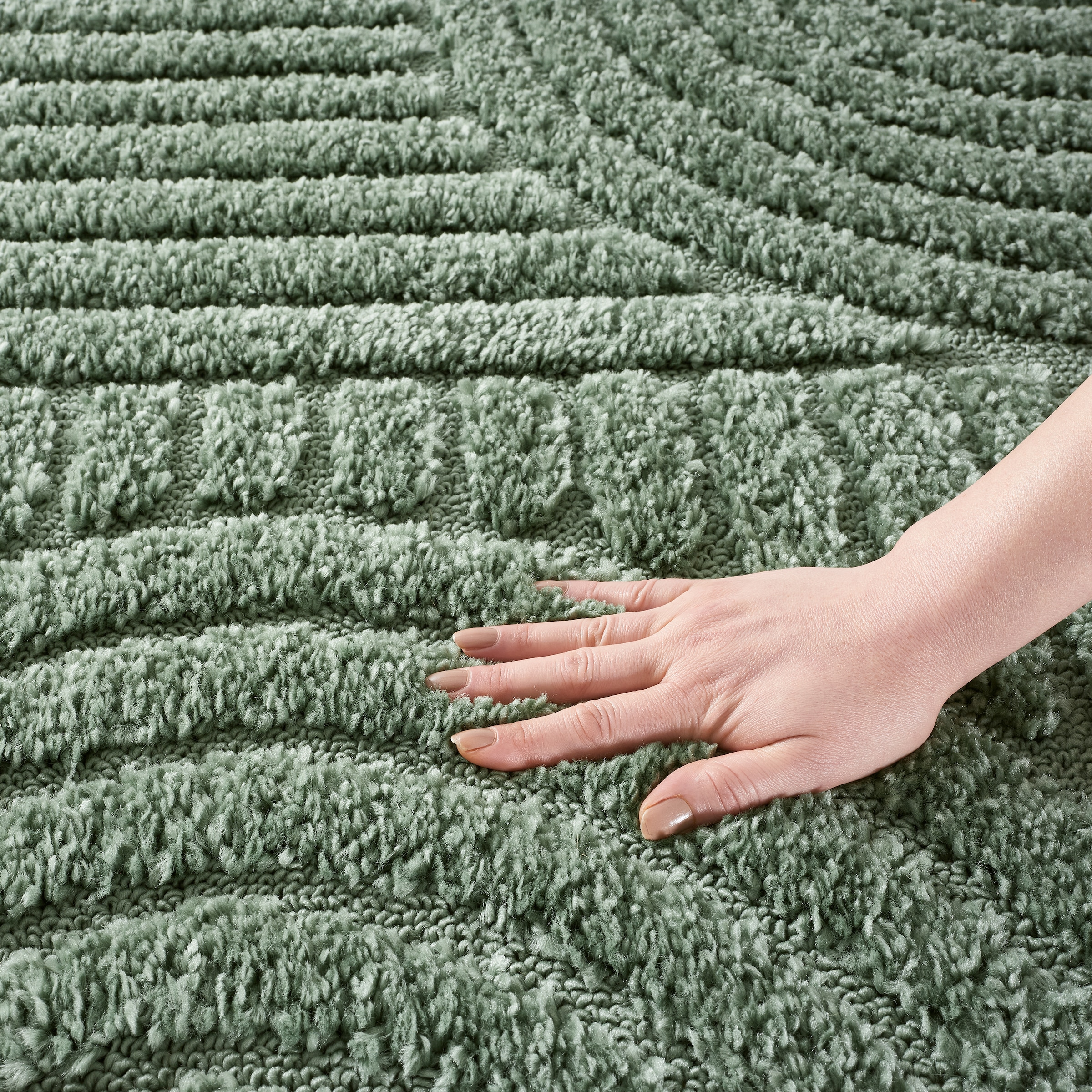 GOODproduct Tapis »Jonne, Boho-Design, Scandi, Designteppich« Rectangulaire 20 mm Höhe Hoch-Tief, 3D Optik, skandinavischer Stil, Wohnzimmer, Schlafzimmer