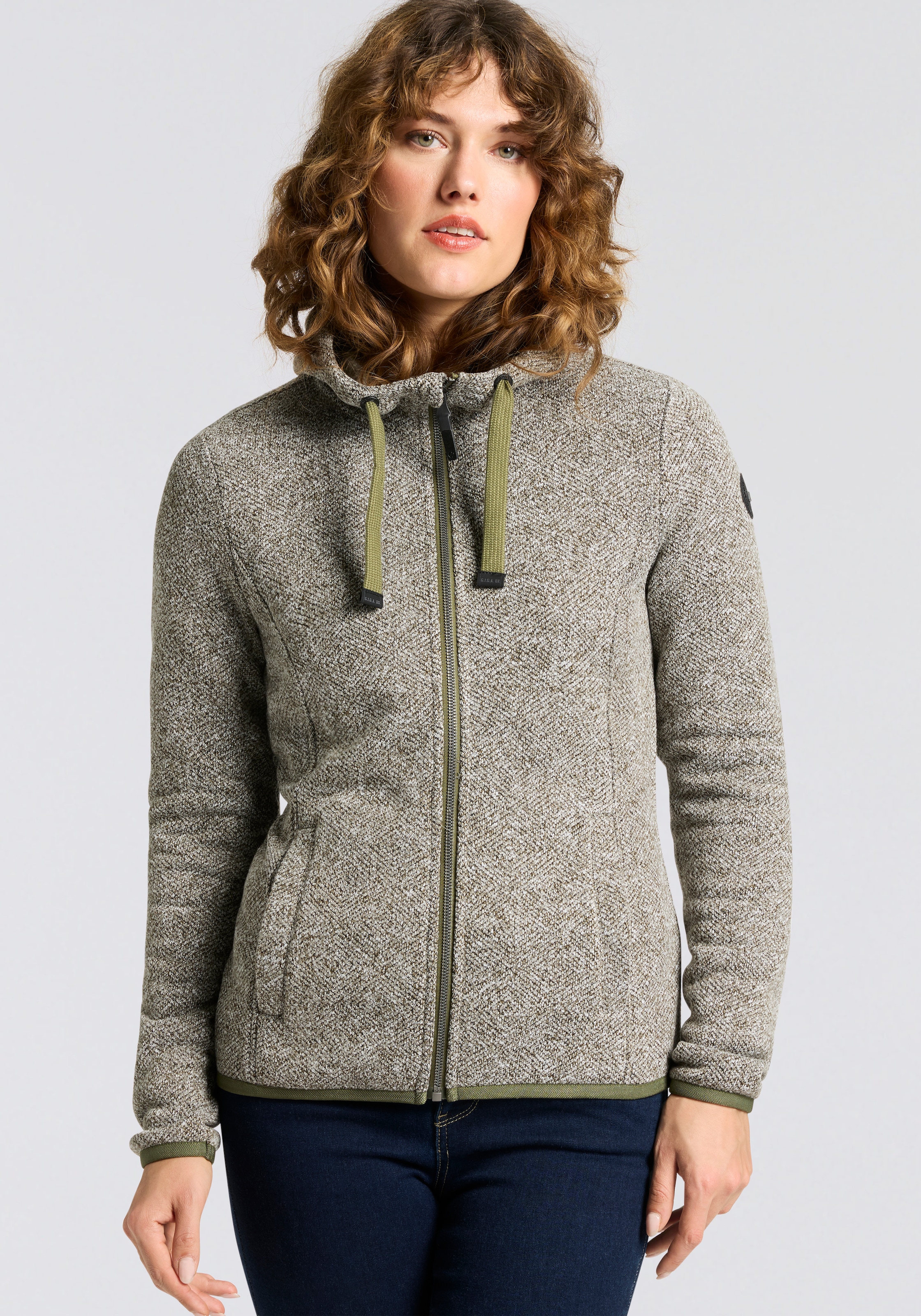 G.I.G.A. DX by killtec Veste en laine polaire »GW 52 WMN KNTFLC JCKT« 1 cuis tlg. mit Kapuze