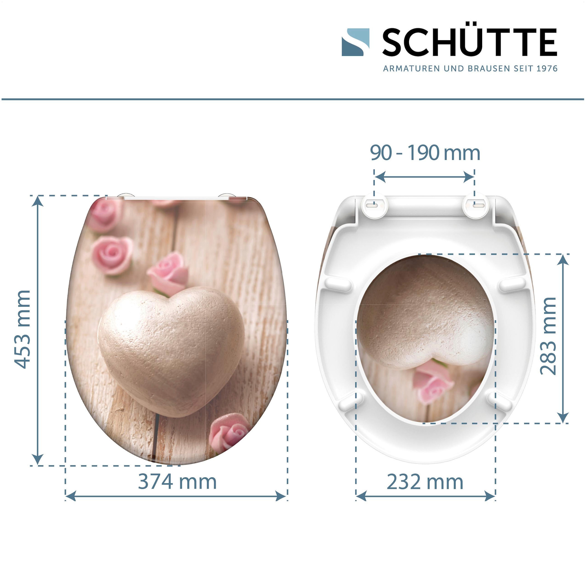 Schütte WC-Sitz »Romantik« Duroplast, mit Absenkautomatik und Schnellverschluss