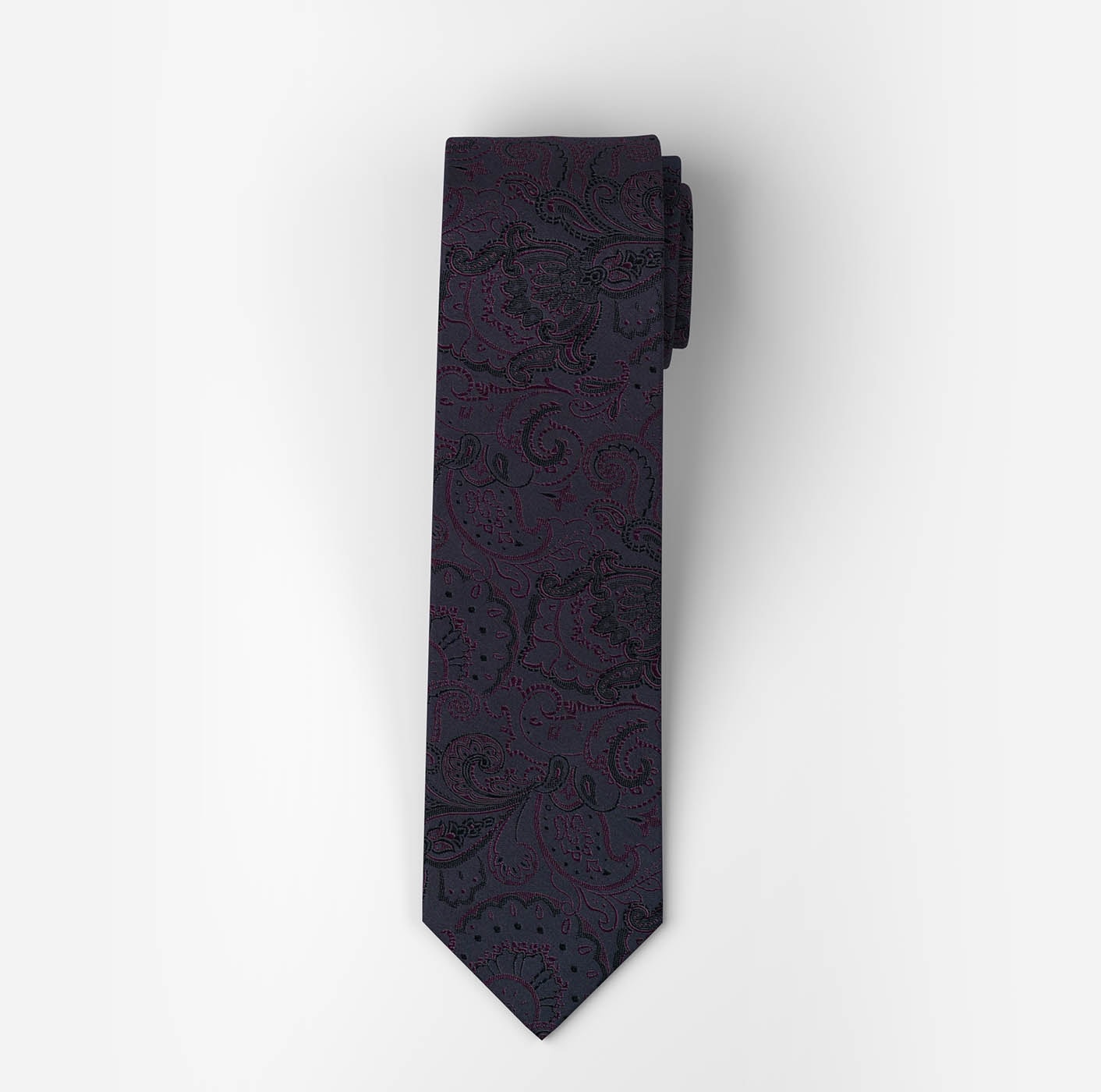 OLYMP Cravate reine Seide, modisches Muster, 6,5 cm