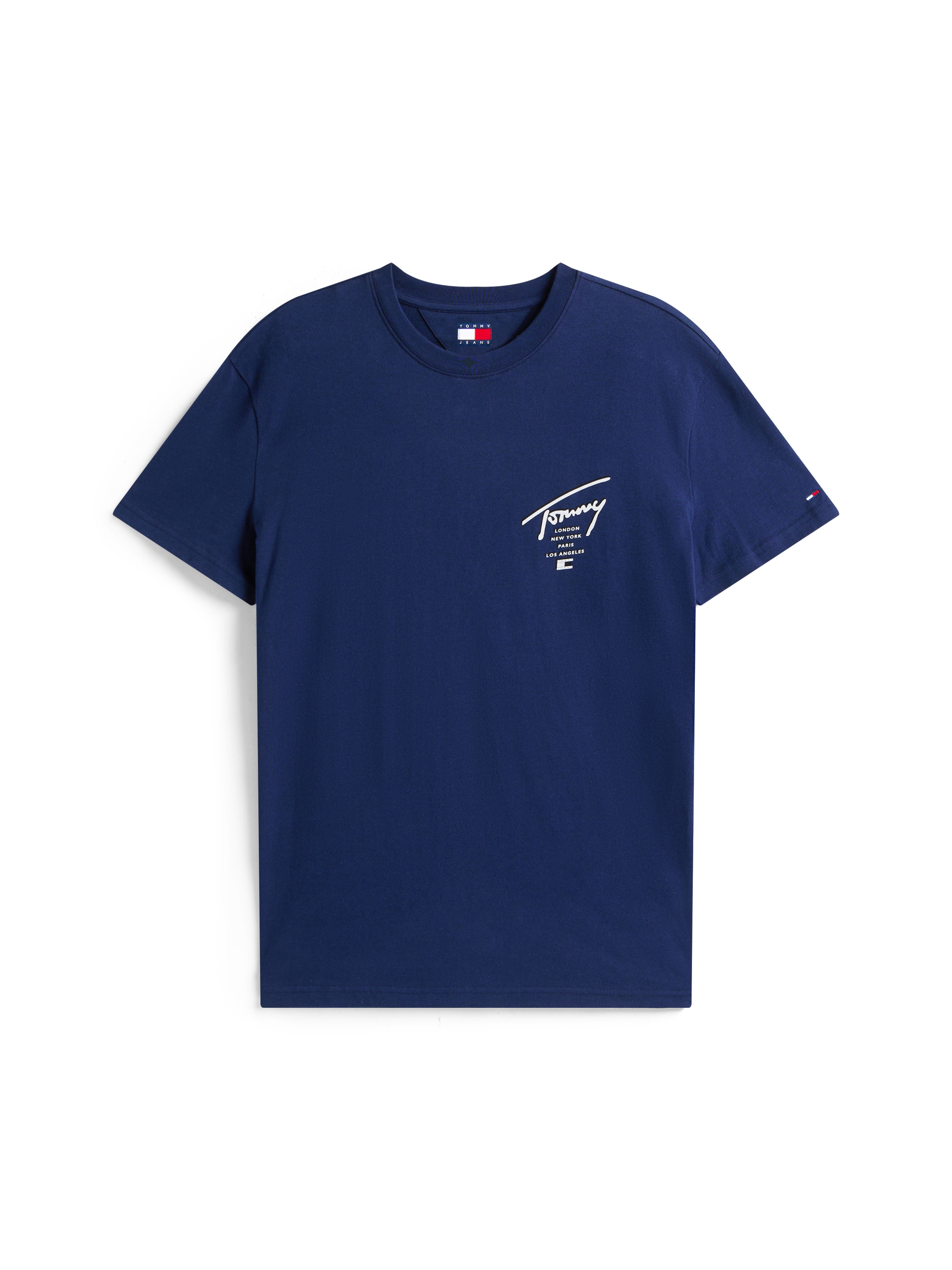 Tommy Jeans T-Shirt »TJM SIGN CITY TEE EXT« Rundhals, regular fit, grosser Rückenprint