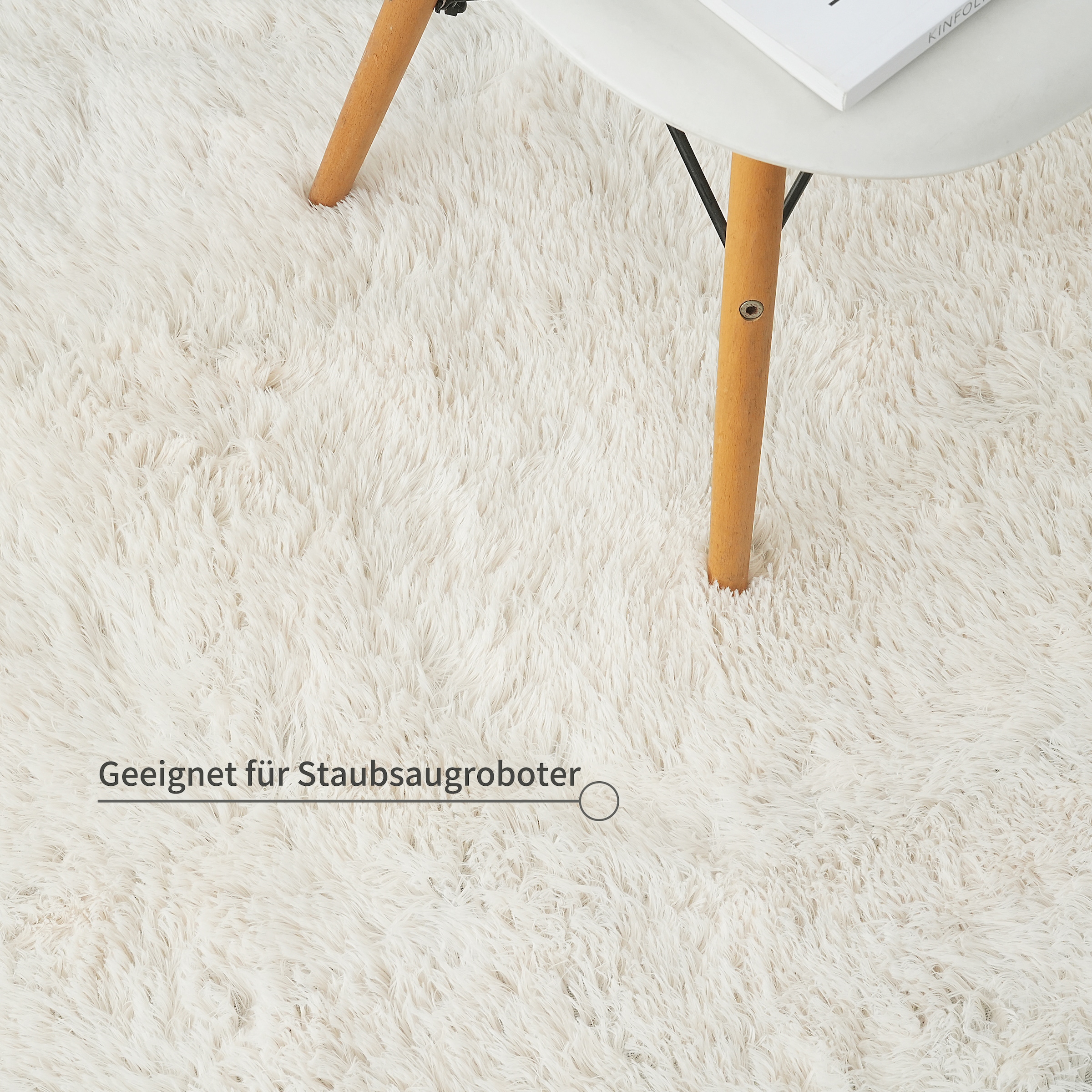 GOODproduct Tapis à poils longs »Leava, besonders weich und kuschelig, leichter Glanz« Rectangulaire 37 mm Höhe uni, Mikrofaser Teppiche, Plüsch, Wohnzimmer, Schlafzimmer, Esszimmer