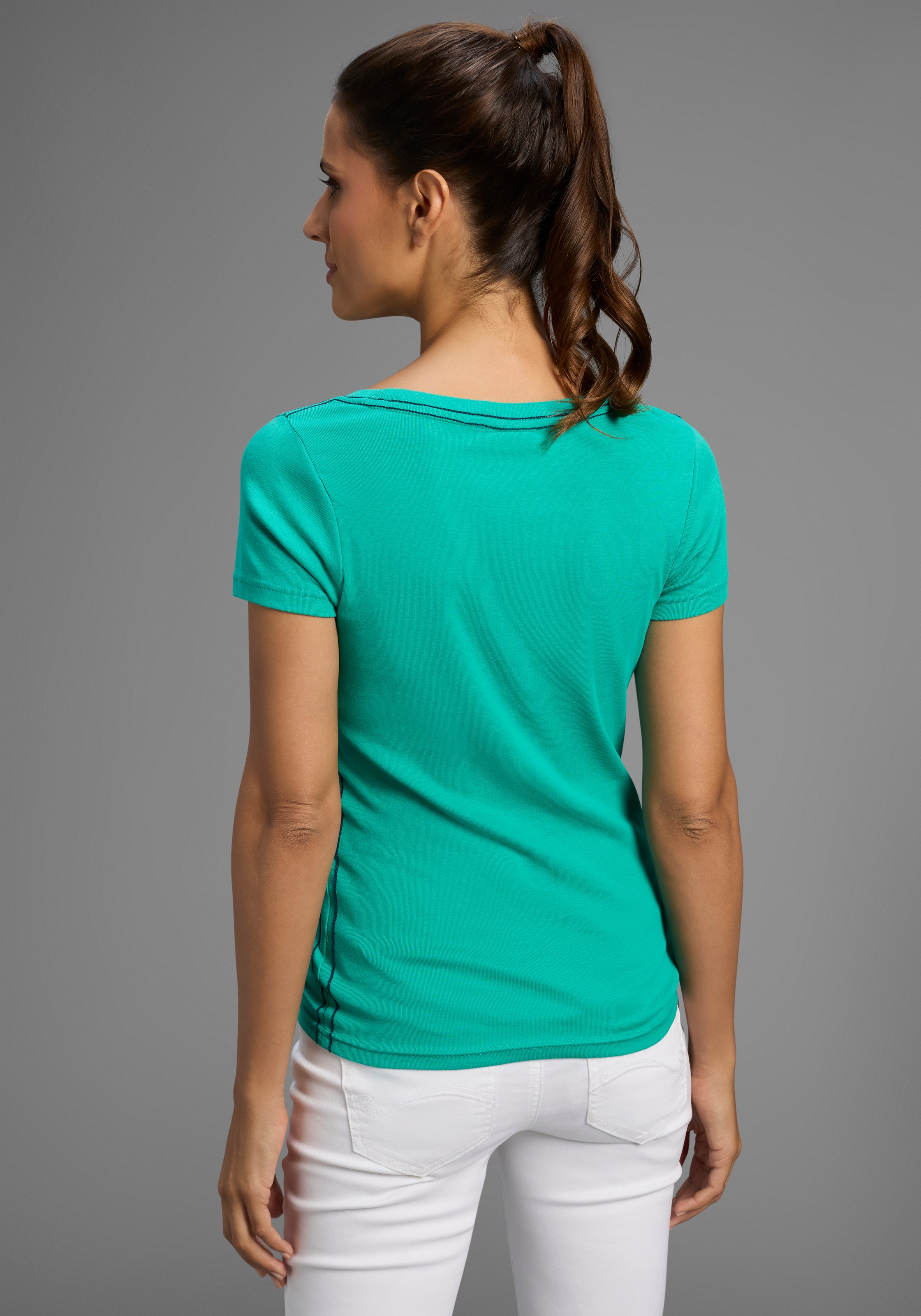 KangaROOS T-Shirt Kurzarm,  sehr figurbetonte Passform