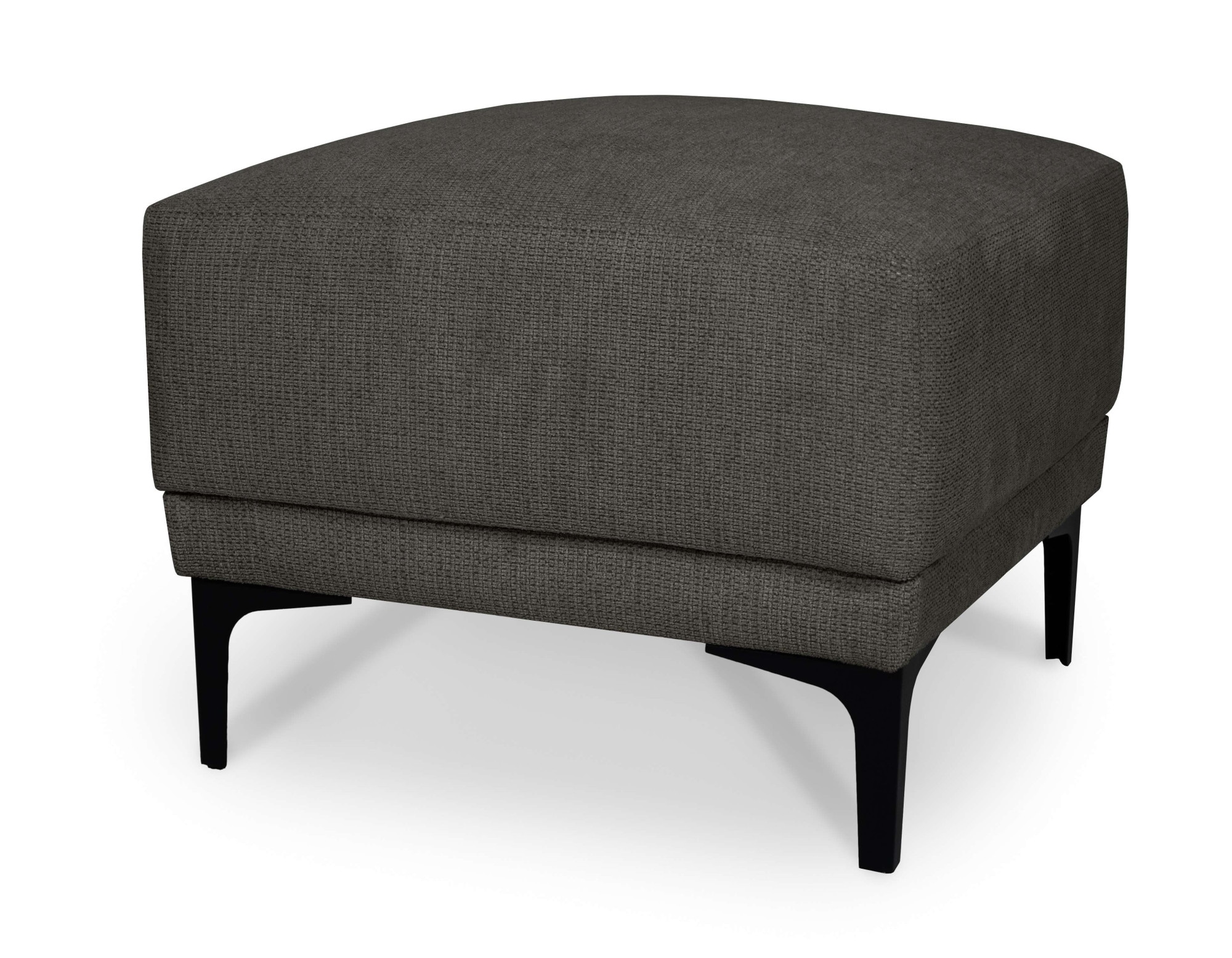 GOODproduct Polsterhocker »Xander« 1 Stk. tlg. Breite 58 cm, Soft-Touch Chenille, schwarze Metallfüsse
