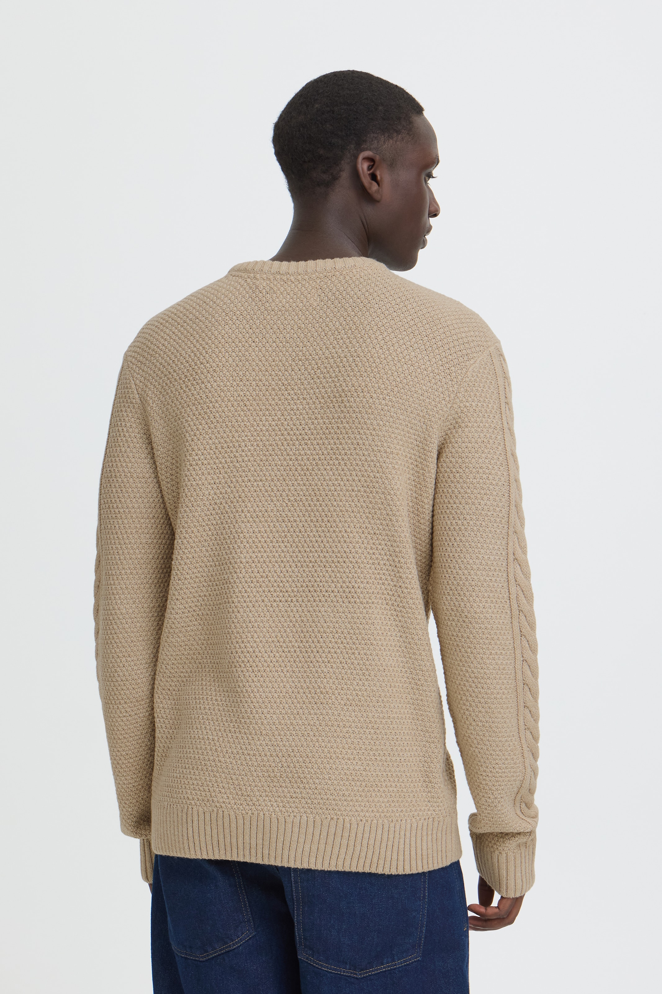 Blend Pull à col rond »BHBASIM CREW« mélange coton, coupe régulière