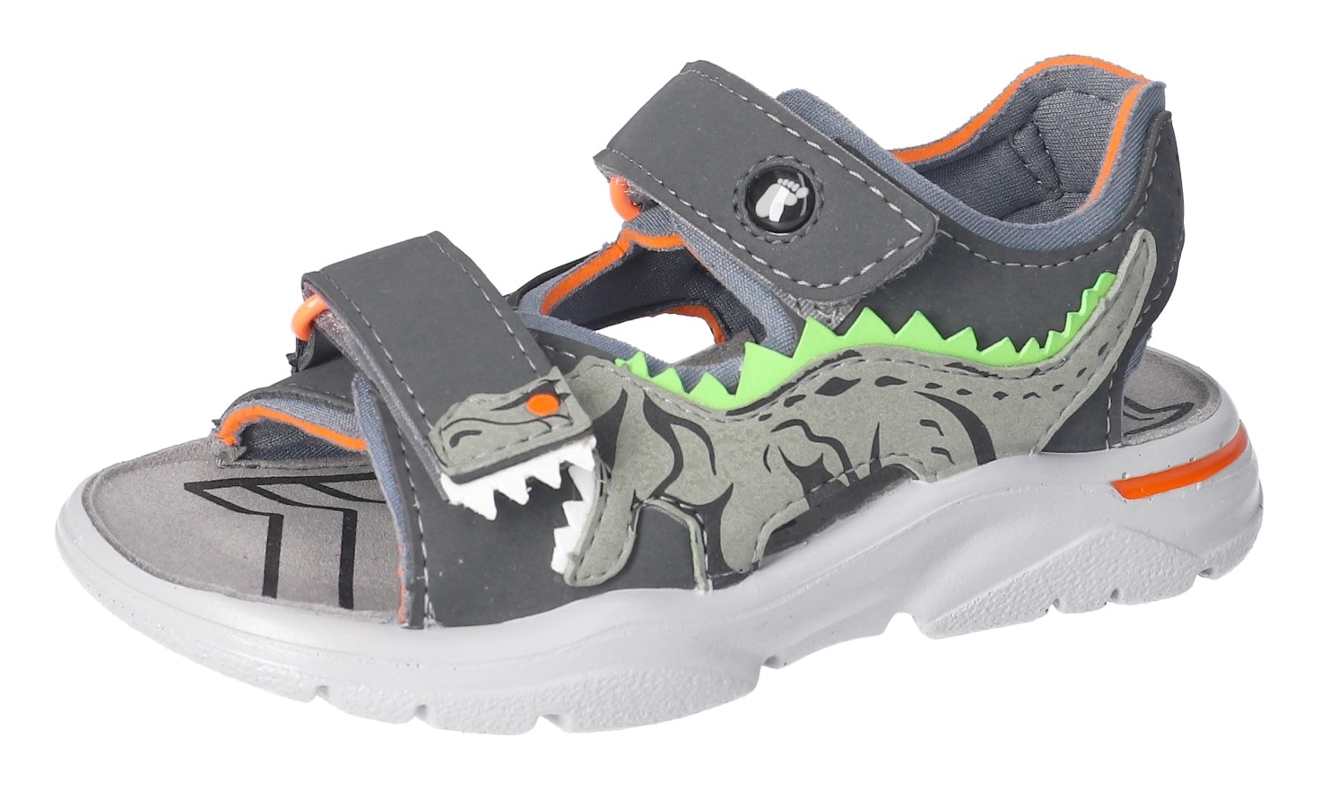 Ricosta Sandale »Raptor WMS: mittel«  , Sandale mit Klett, Dino-Print , Grössenschablone zum Download