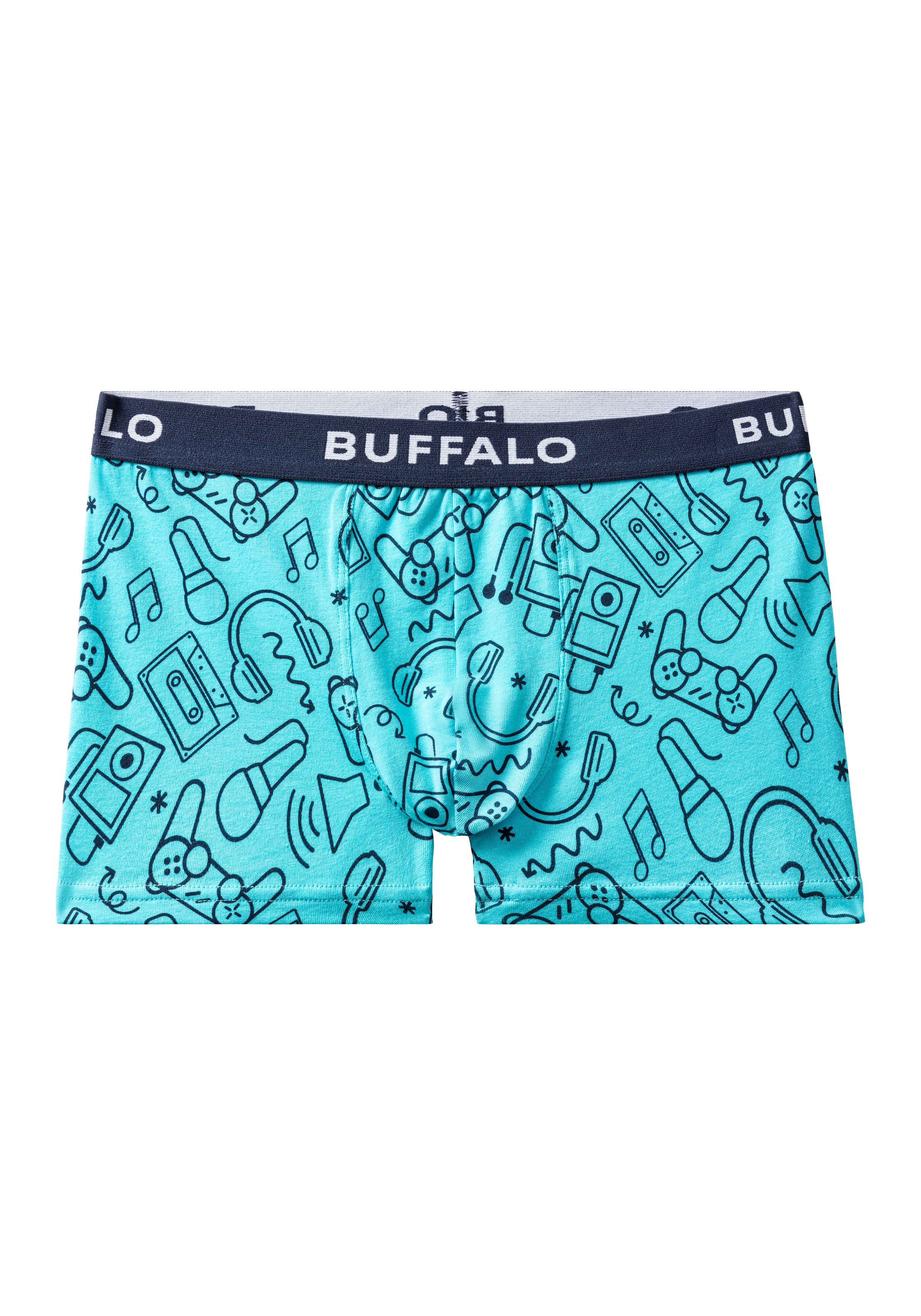 Buffalo Boxer »Boxershorts für Jungen« Packung, 4 Stk. unifarben und mit Gaming-Print