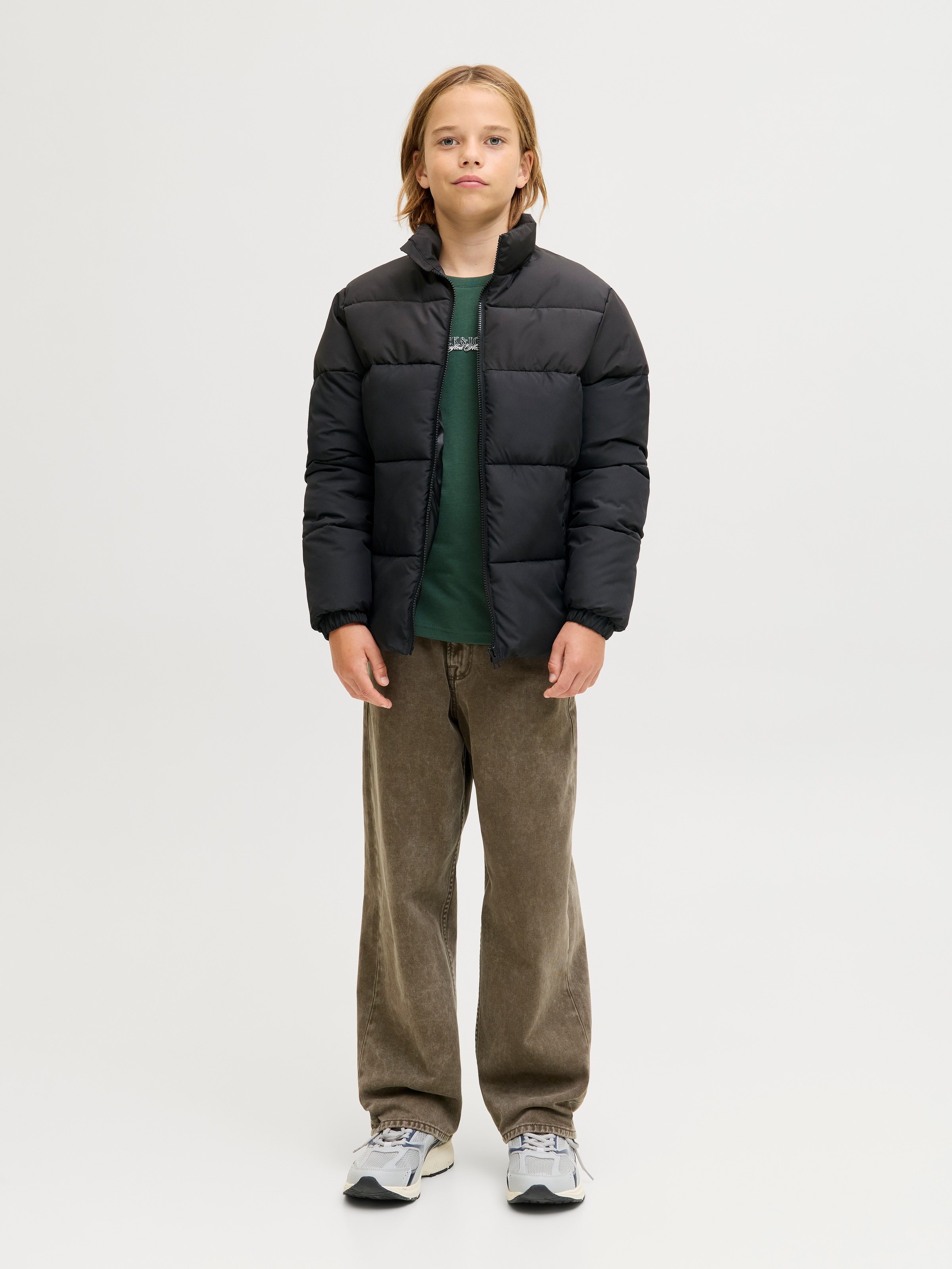 Jack & Jones Junior Steppjacke »JJMAZE PUFFER COLLAR JNR« ohne Kapuze