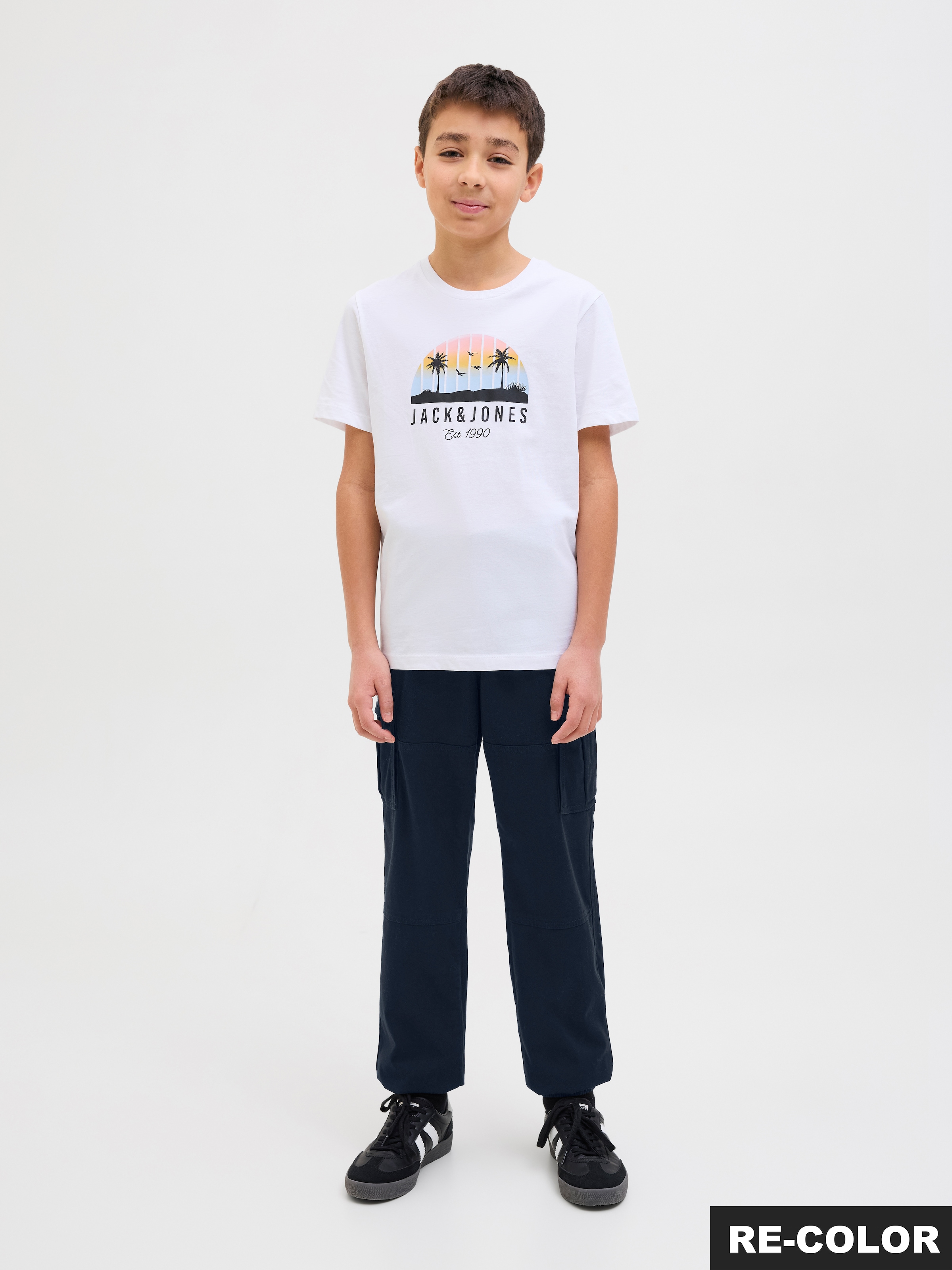Jack & Jones Junior Pantalon cargo »JPSTKANE JJJONNIE CUFFED CARGO JNR«