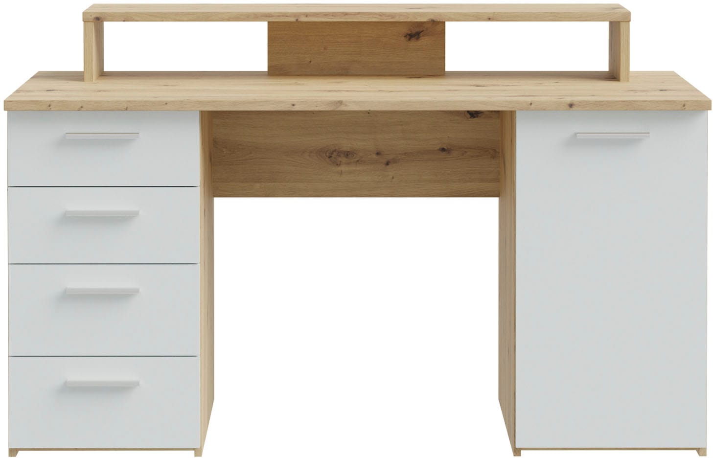 FORTE Bureau »NET160« beaucoup d'espace de rangement, plateau de table supportant jusqu'à 50 kg