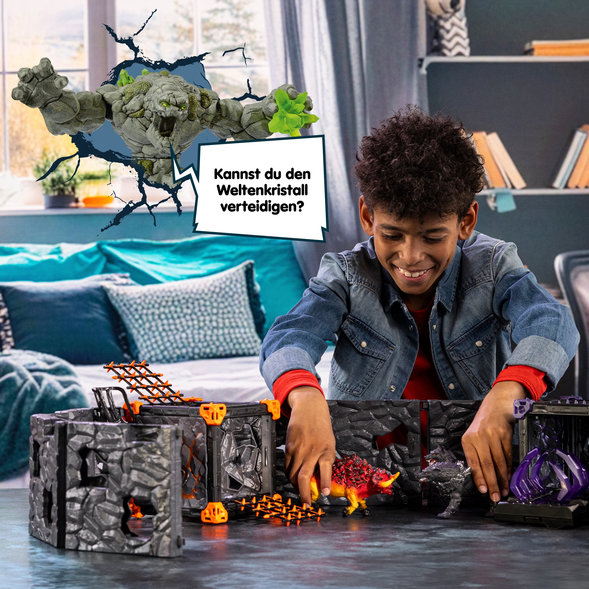Schleich® Monde de jeu »ELDRADOR® CREATURES, BattleCave Arena: Lava vs. Schatten (42673)«