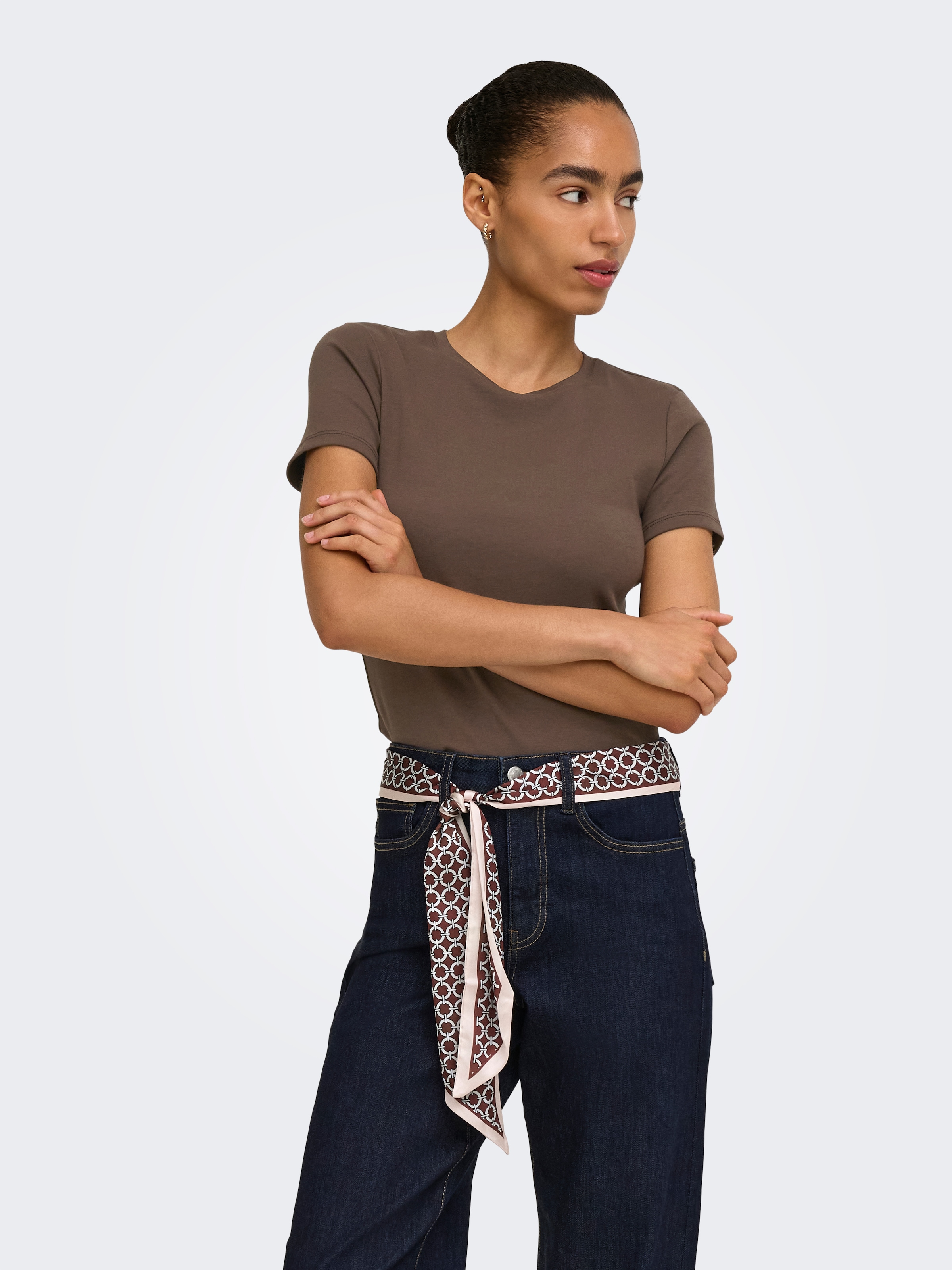 ONLY T-shirt »ONLRILEY S/S TOPJRS« mélange de coton