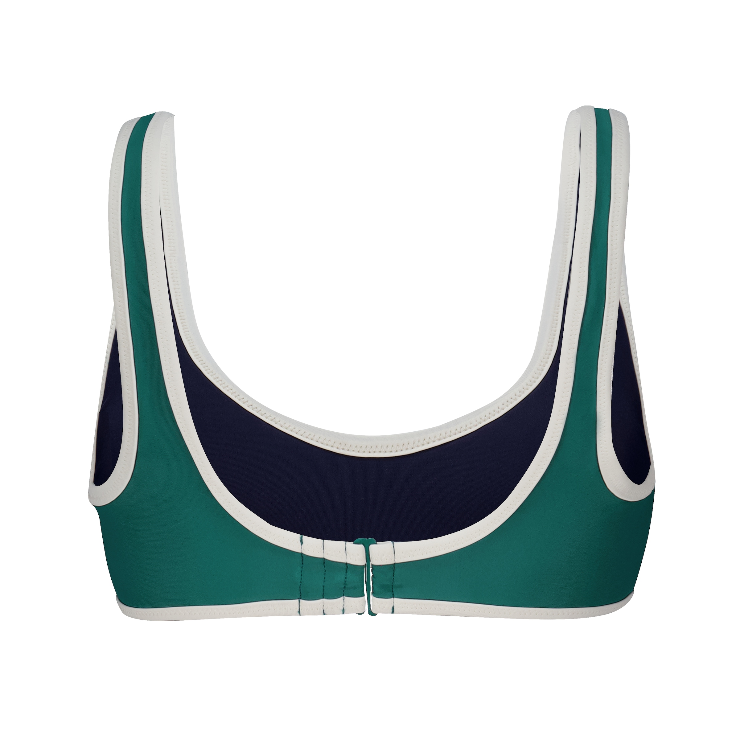 PUMA Top bikini crop avec coutures contrastées