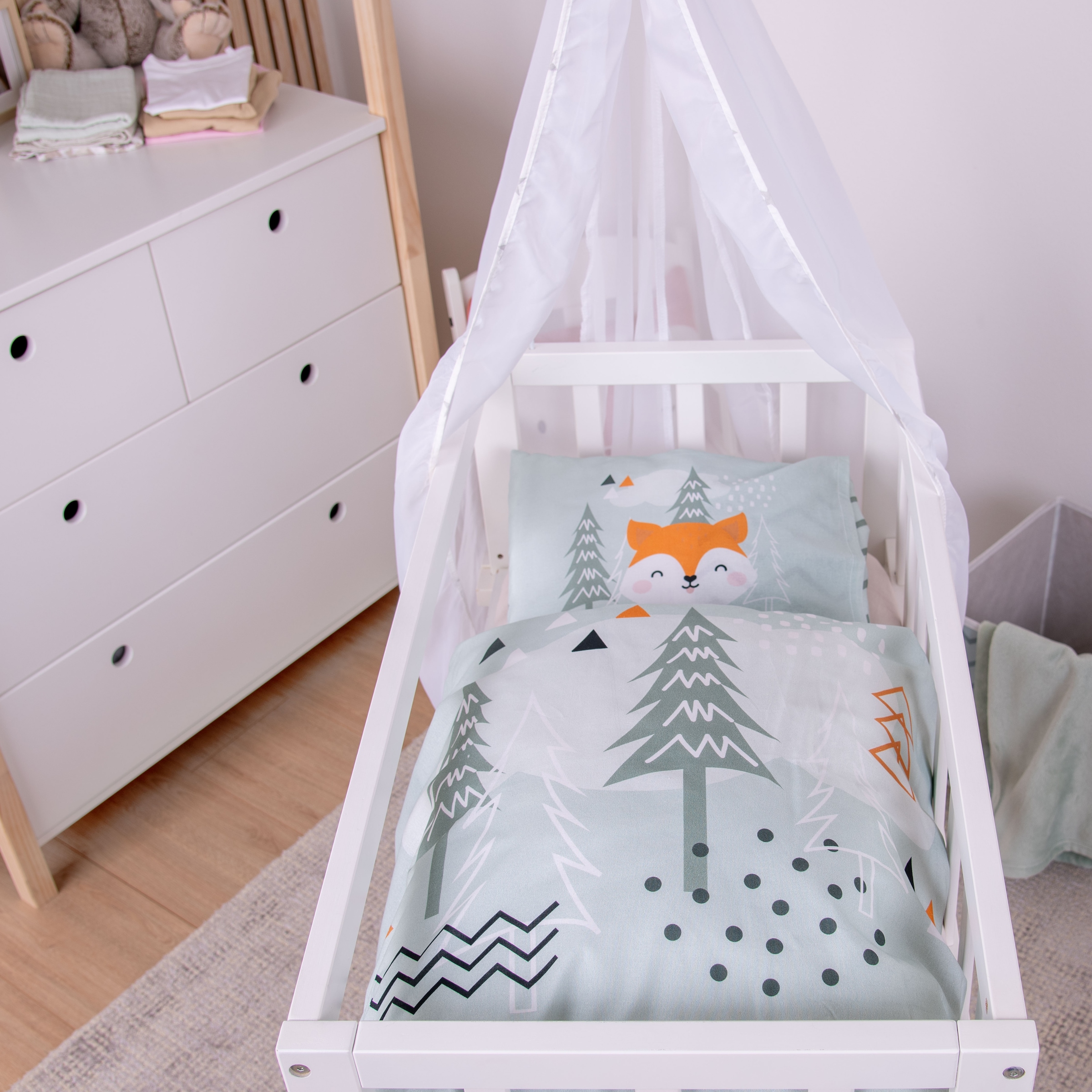 Baby Best Linge de lit pour bébé »babybest Nordic Forest« 2 pièces avec fonction réversible