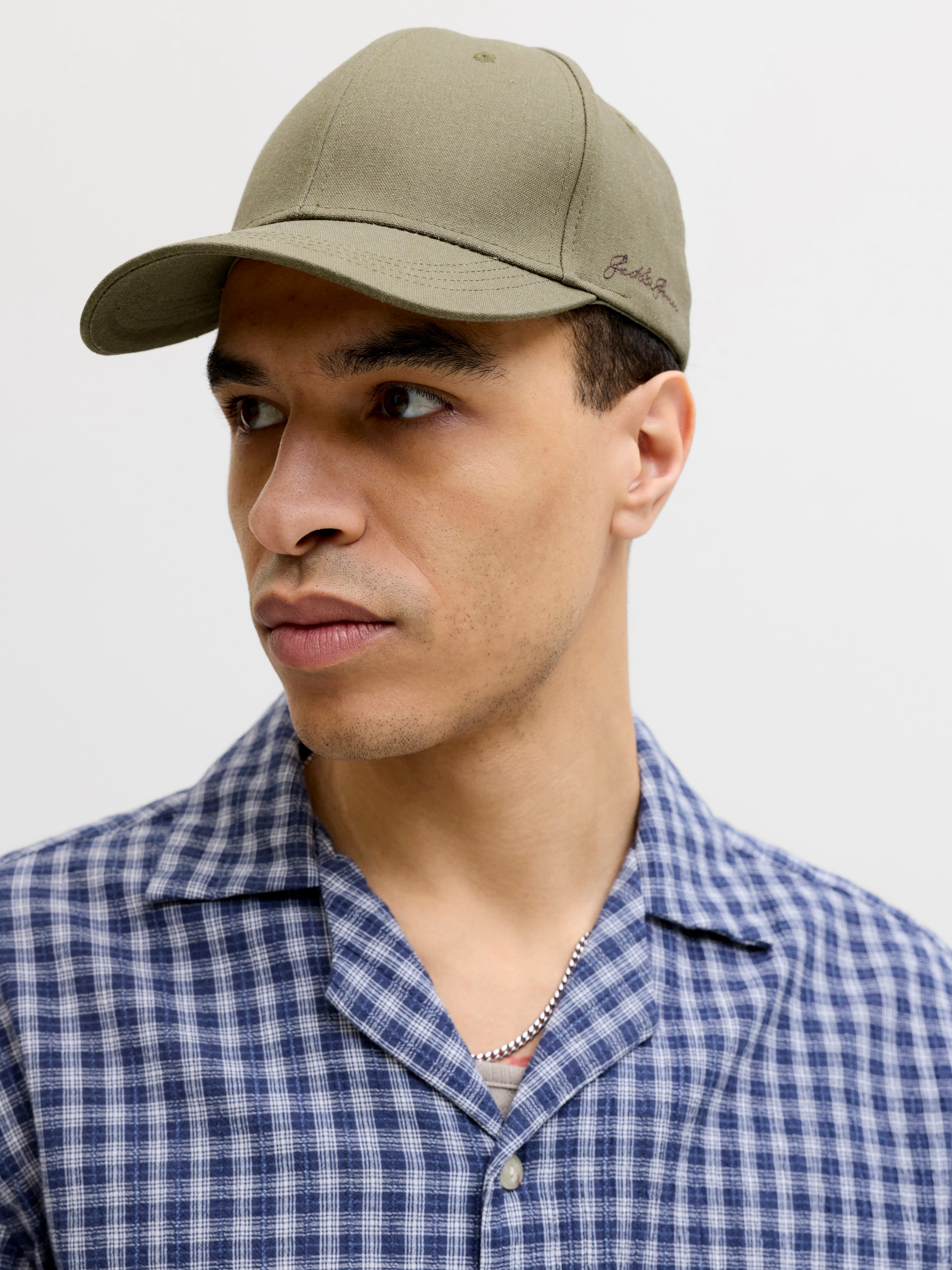 Jack & Jones Casquette de baseball »JACBASE LOUIS LINEN BLEND CAP SN« avec branding