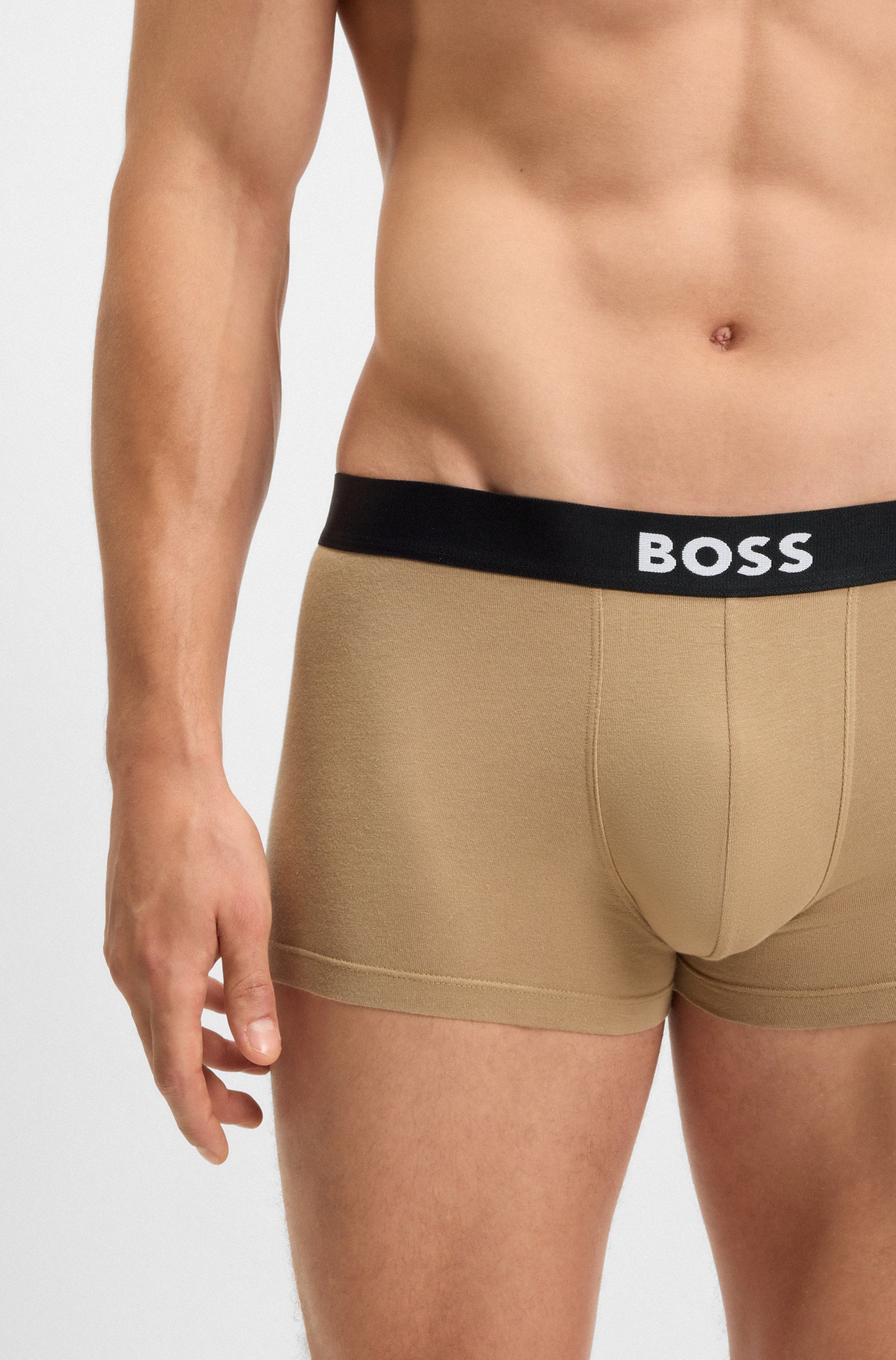 BOSS Trunk »3P Trunk BOSS ONE« mit unifarbenen Bund