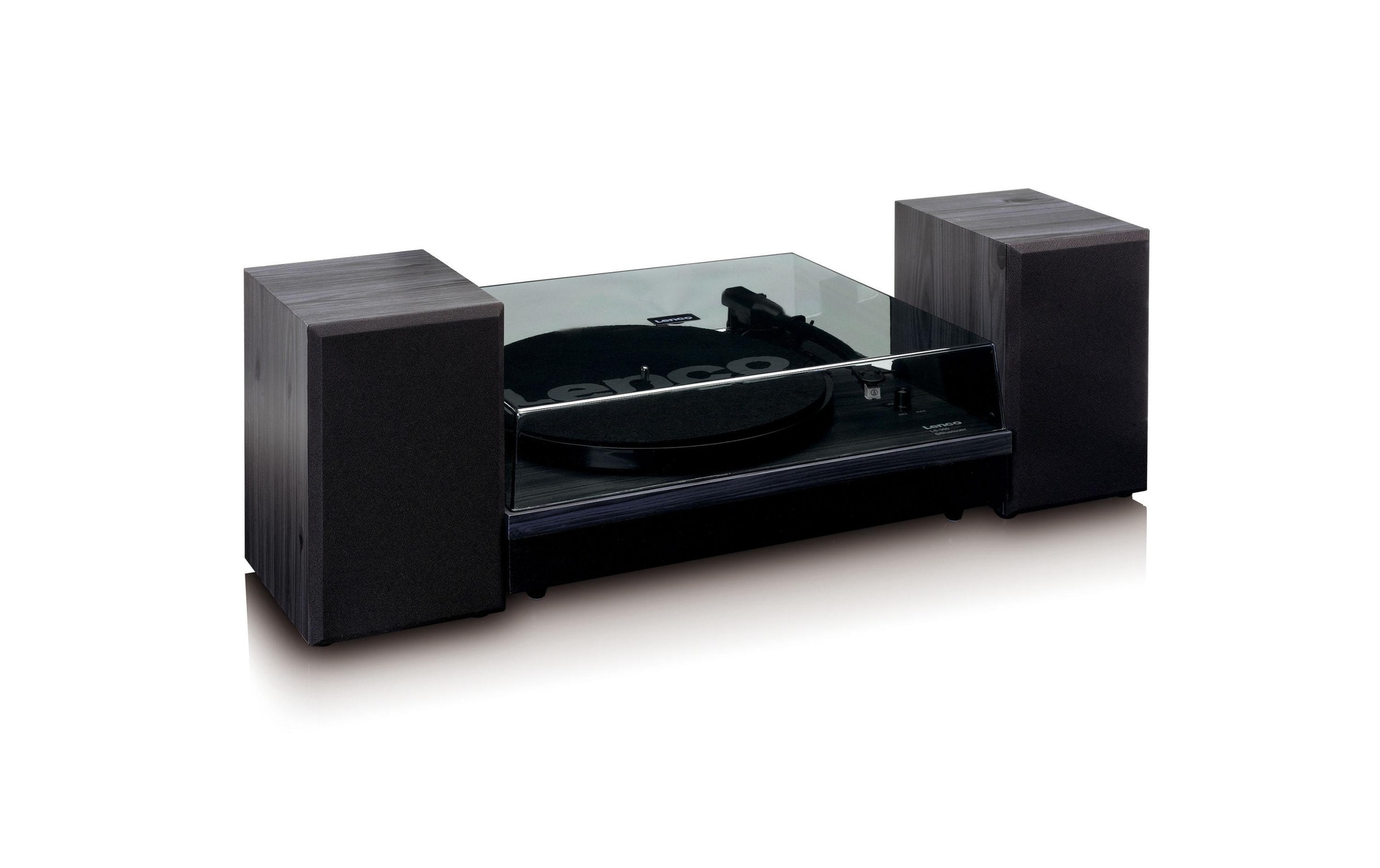 Lenco Plattenspieler »LS-300BK Plattenspieler mit ext. Lautsprechern«