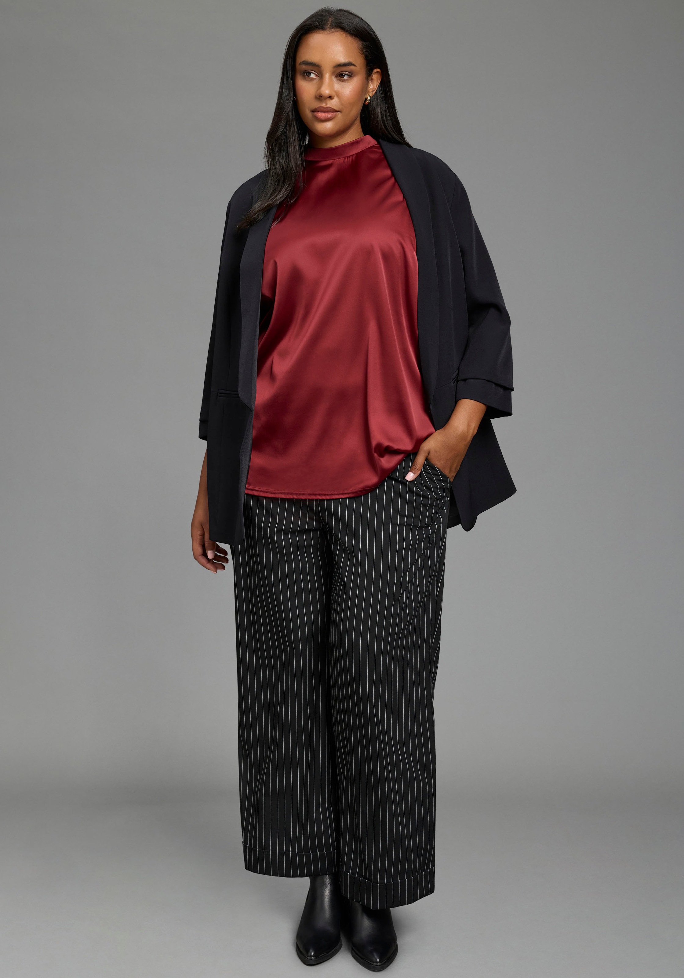 Laura Scott CURVE Schlupfhose »Grosse Grössen«  mit elastischem Bund, figurumspielende Passform