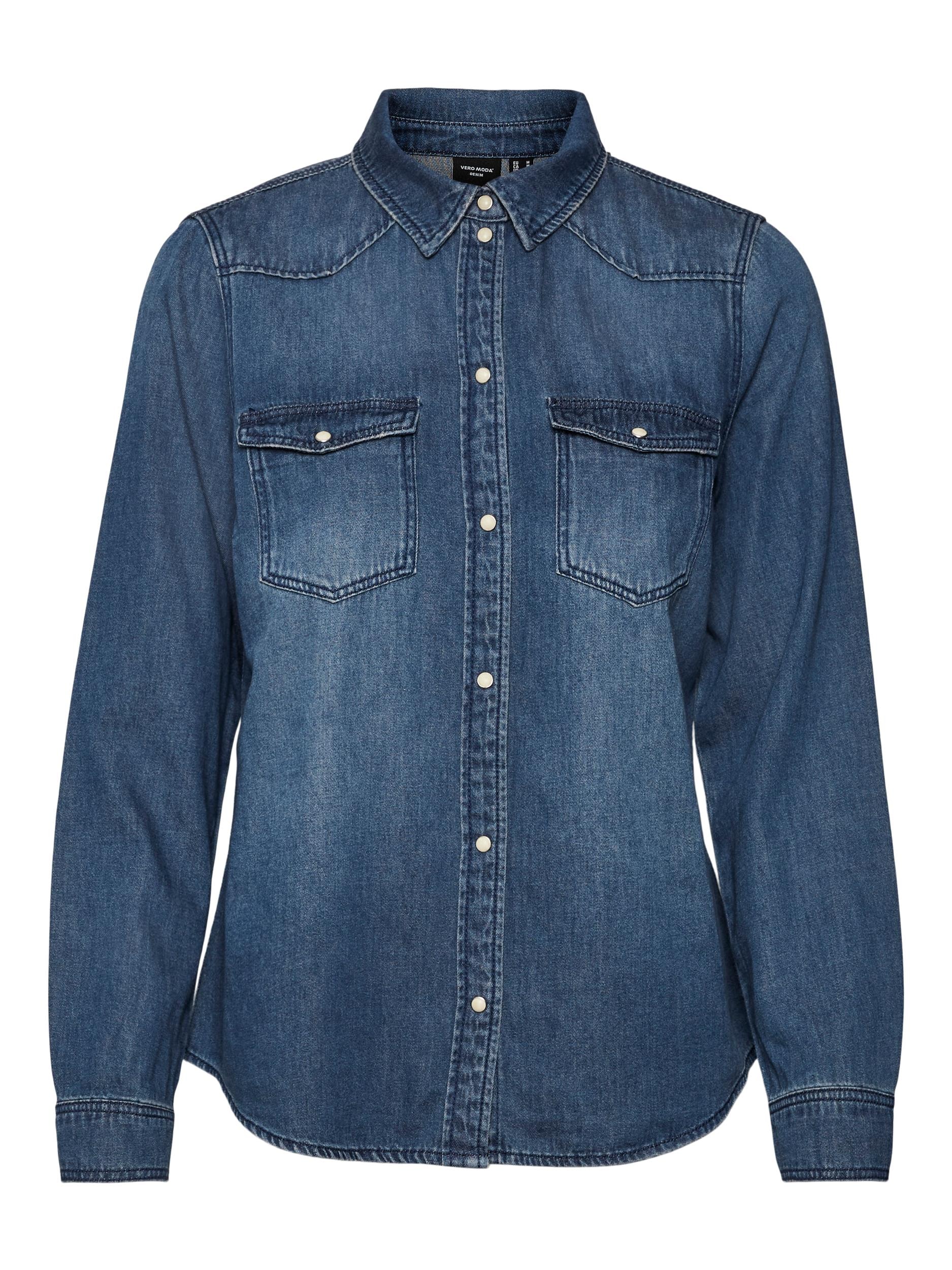Vero Moda Blouse en jean »VMMARIA LS DENIM SLIM SHIRT MIX NEW«