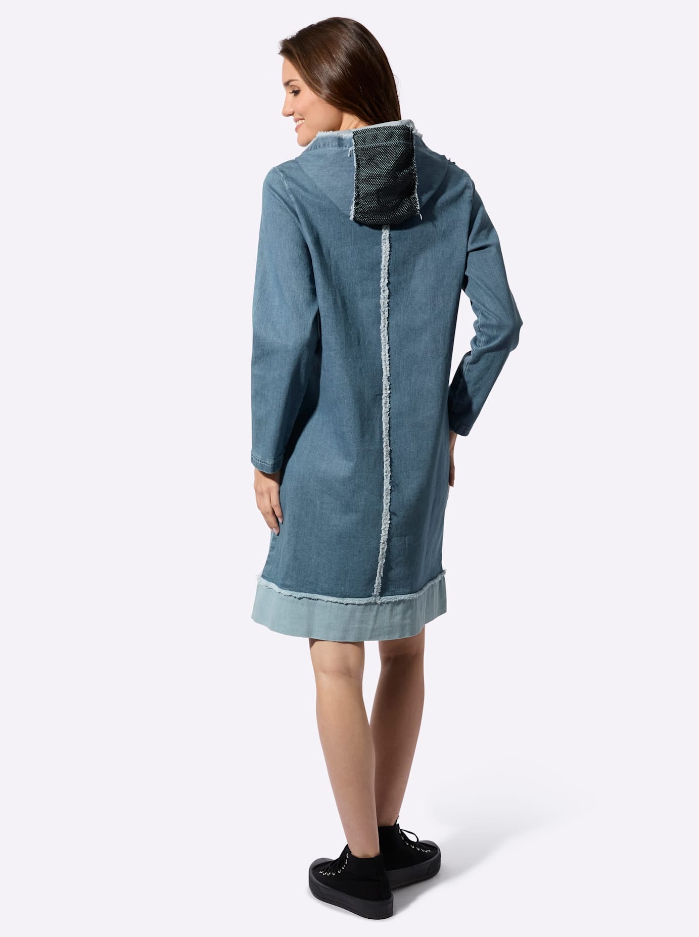 Inspirationen Robe en jean »Jeans-Kleid« Poches plaquées