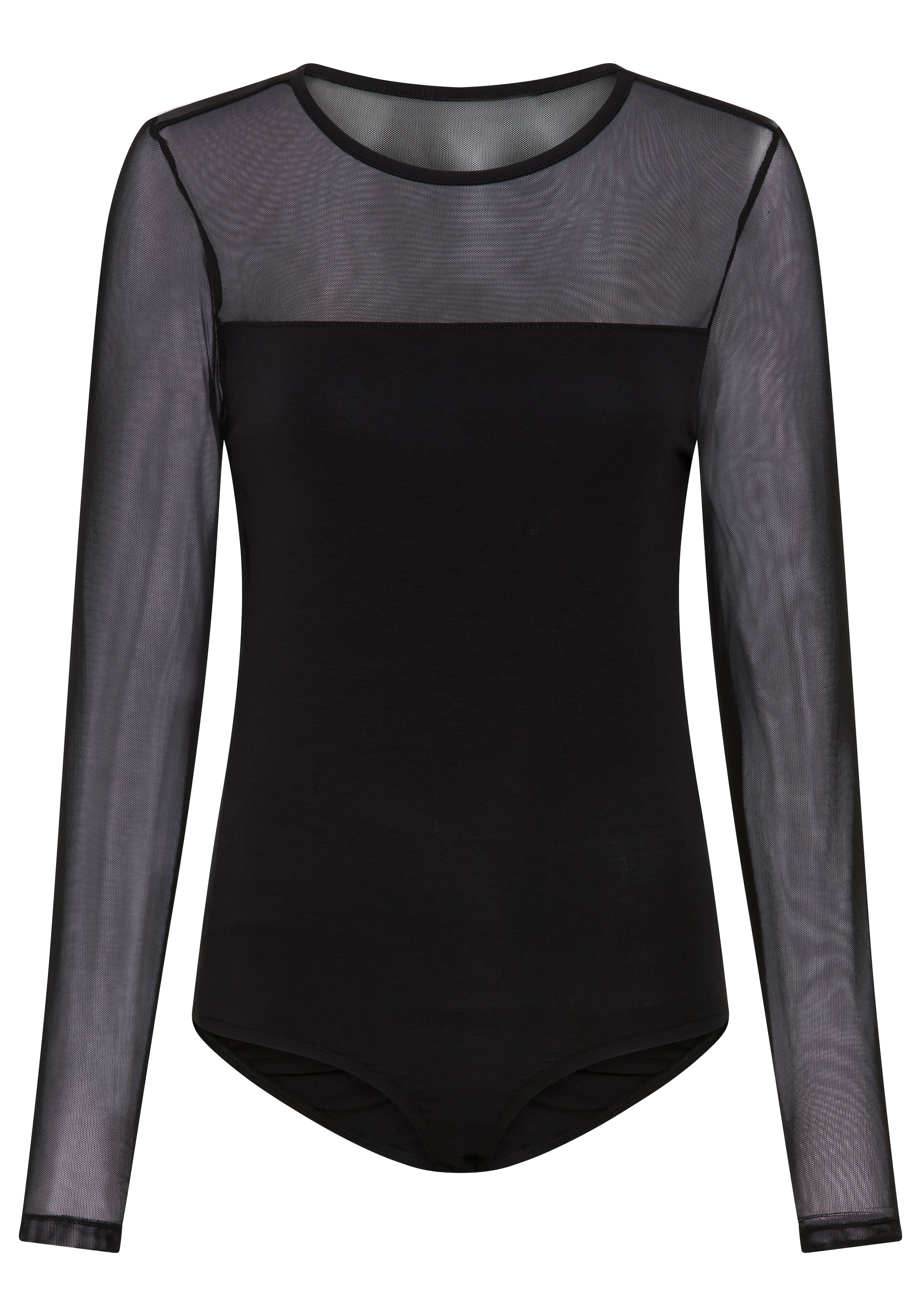 Laura Scott Body aus elastischer Baumwollmischung, mit Rundhalsausschnitt