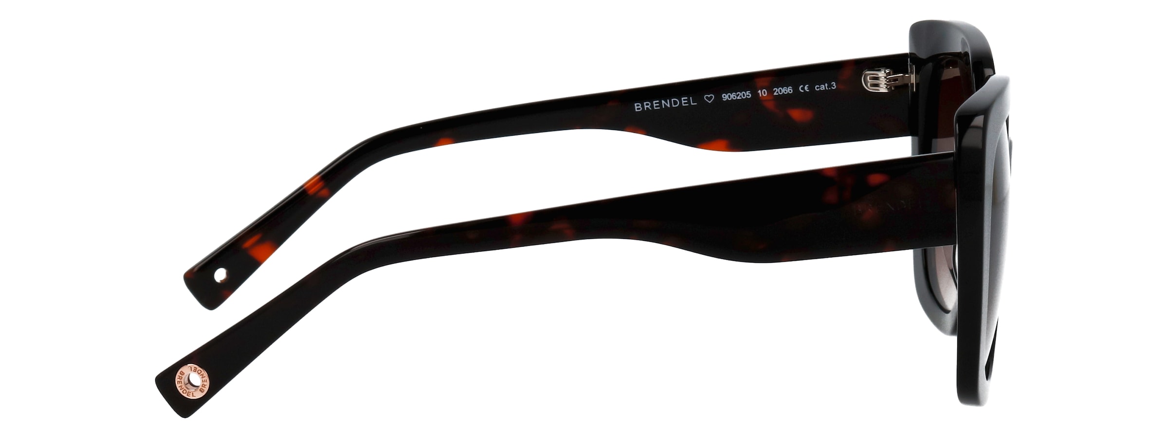 BRENDEL eyewear Lunettes de soleil »Modell 906205« Form Karree/Eckig, Logoschriftzug auf Bügel, Kunststofffassung
