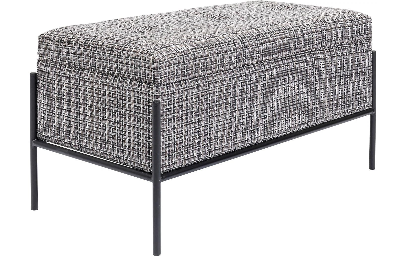 Kare Design Sitztruhe »Buttons Storage B&W Klein, 80 cm«