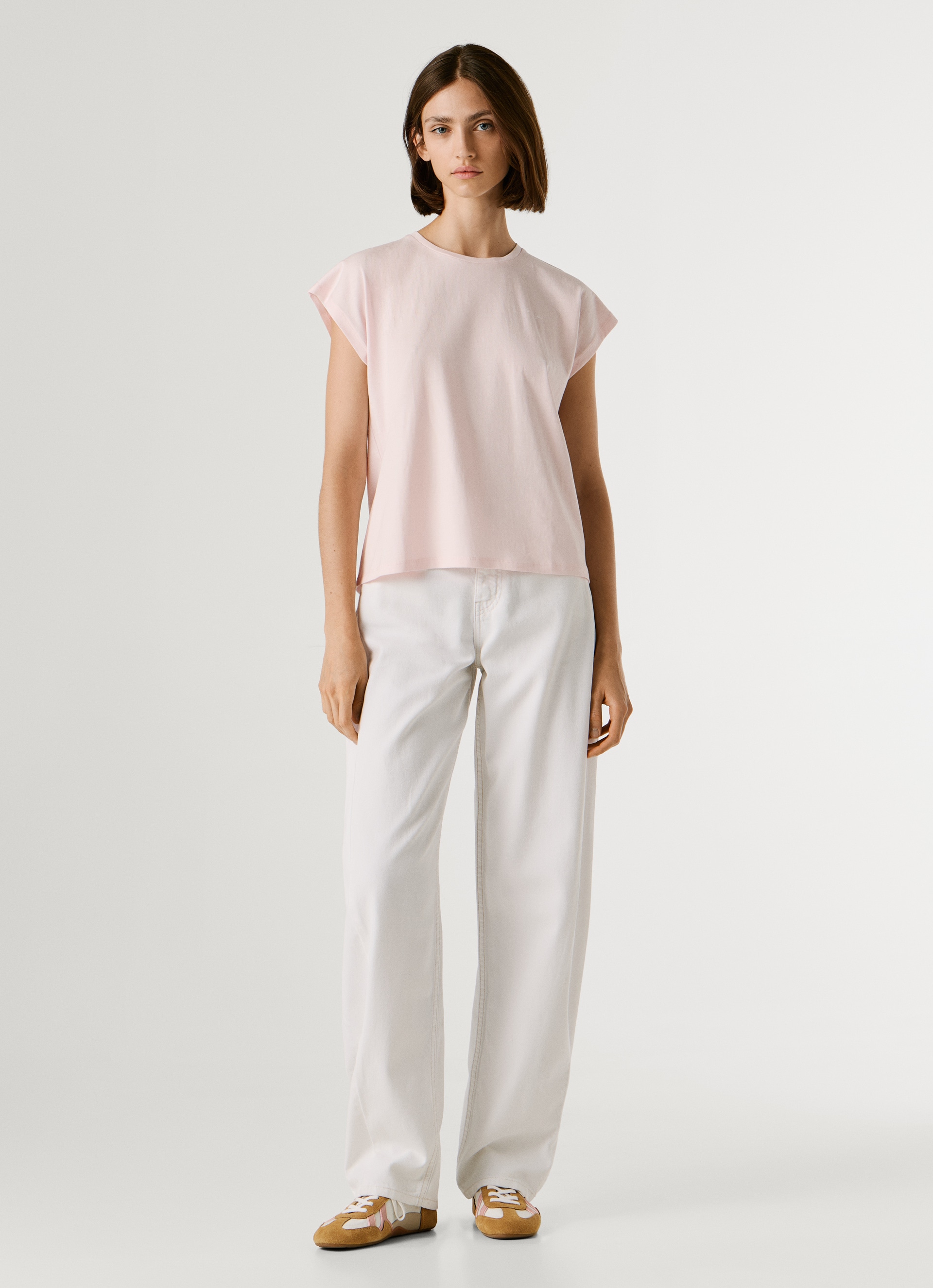 Pepe Jeans T-shirt »BLOOM« en slim fit, col rond