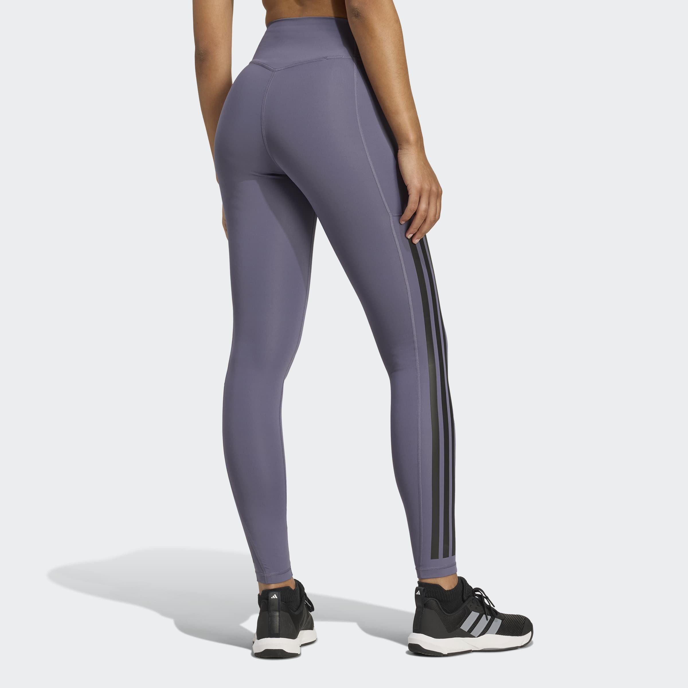adidas Performance Caleçon d'entraînement »OPTIME 3-STREIFEN FULL LENGTH LEGGINGS«