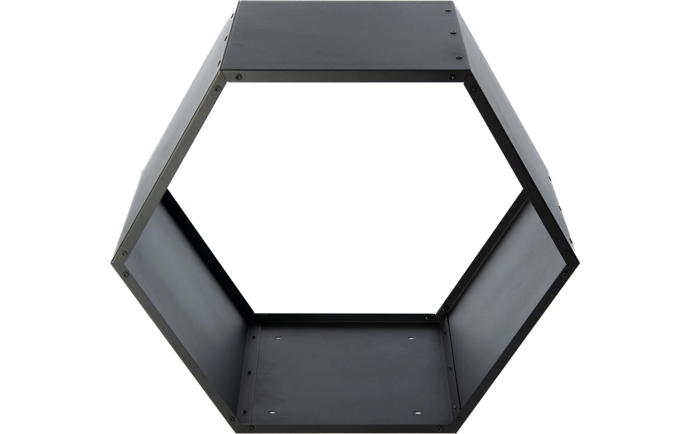 WESTMANN Étagère pour bois de cheminée »Biene« noir, LxPxH : 88x44,5x76,5cm