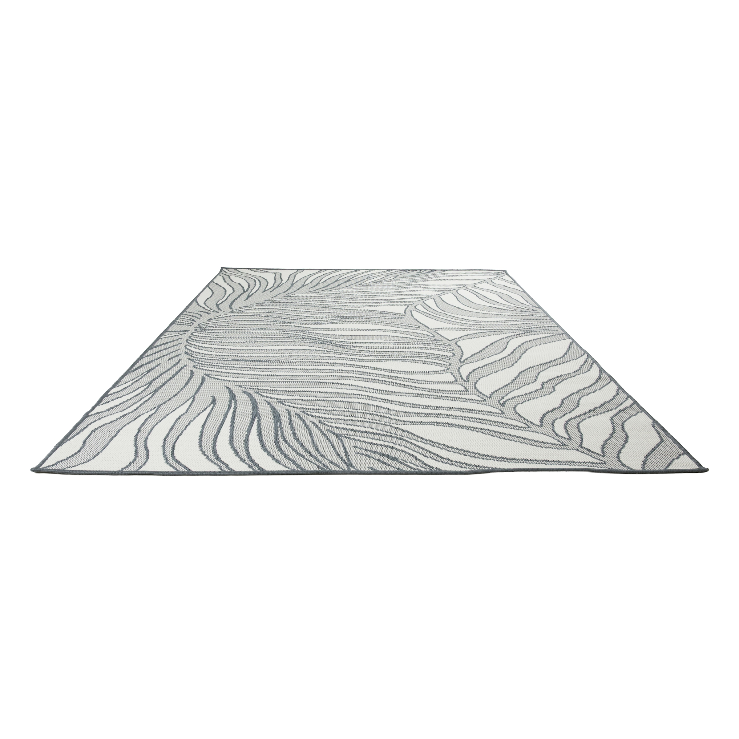 s.Oliver Tapis »Skadom, Wende-Teppich im Blatt Design, auch für Balkon und Terrasse« Rectangulaire 5 mm Höhe für In- und Outdoor geeignet, wetterfest & UV-beständig,