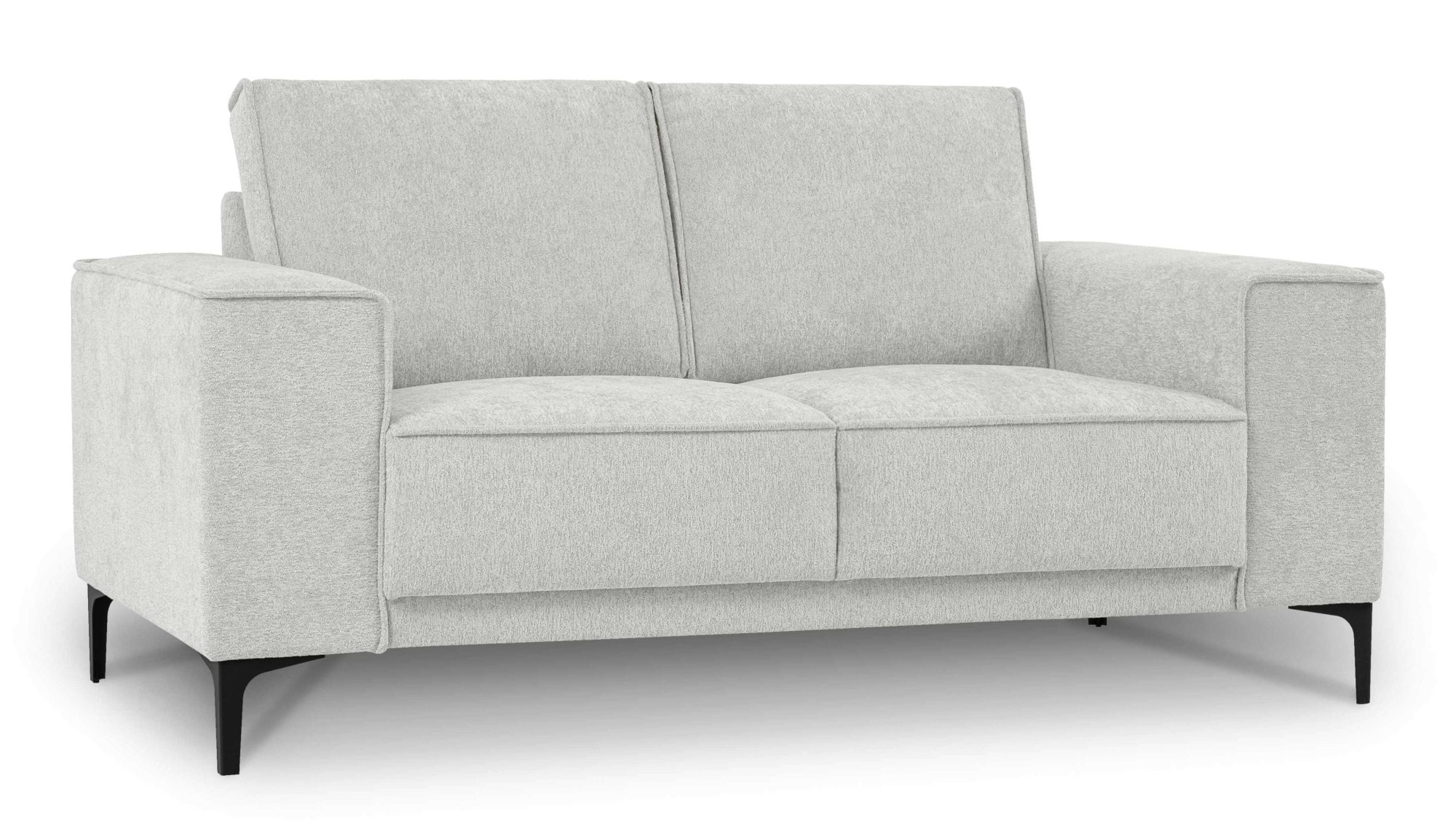 GOODproduct 3-places »OLAND Bouclé, Sofa, B: 224 cm, Skandi-Design« 164 cm, suspension à vagues, design scandinave, pieds en métal