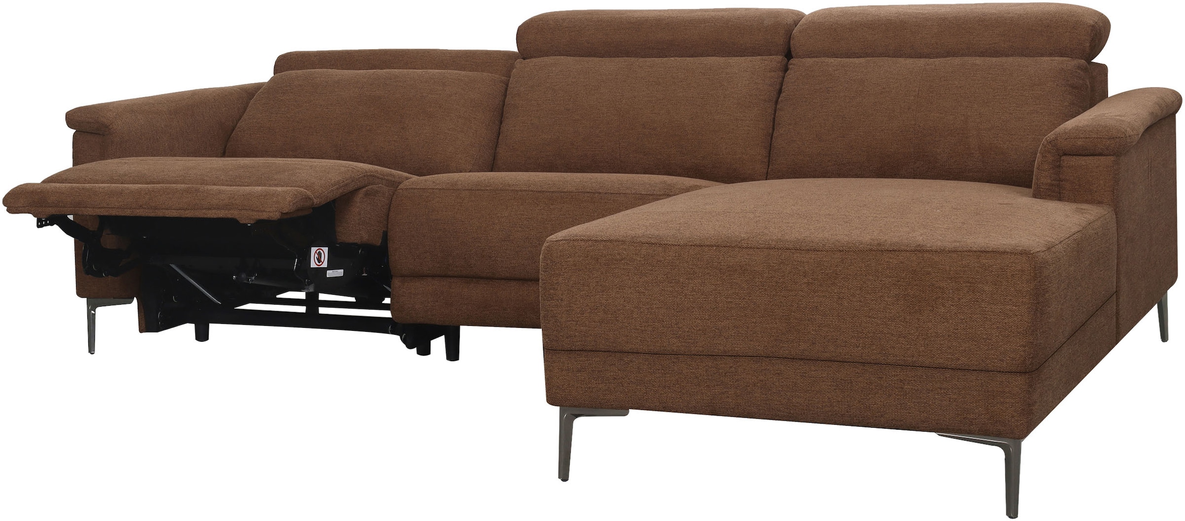 GOODproduct Canapé d'angle »LUND, L-Form, 261cm, man. o. elektr. Relaxfunktion (mit USB-A)« und Kopfteilverstellung