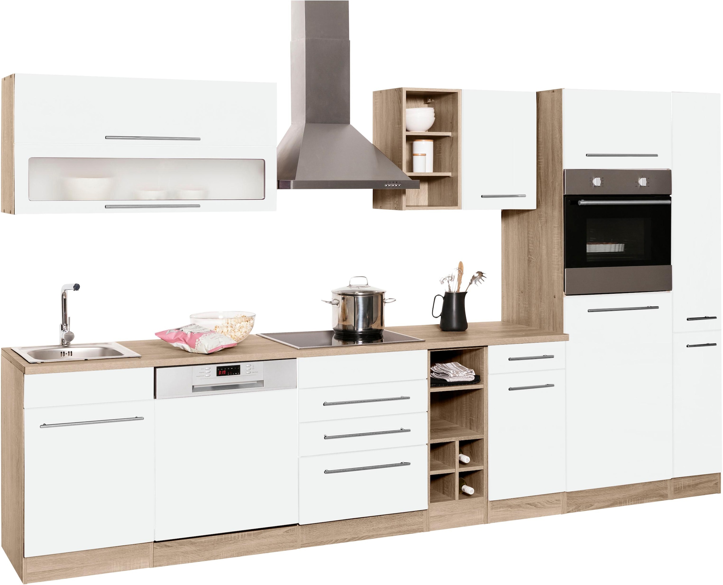 KOCHSTATION Kitchenette »KS-Eton« sans appareils électriques, largeur 330 cm
