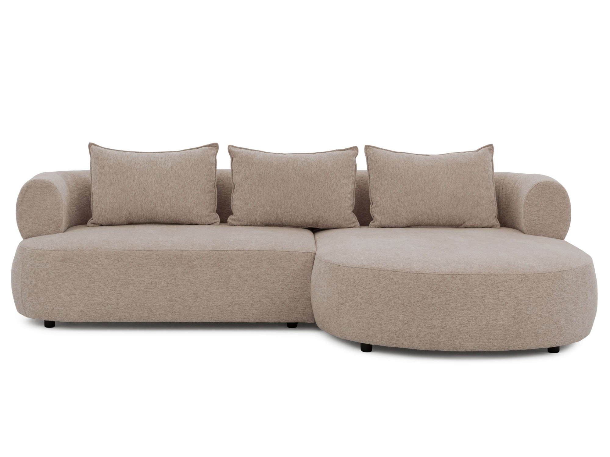 Home affaire Canapé d'angle »LUSSAC L-Form Design-Sofa mit Zierkissen, Masse B/T/H: 257/159/78 cm« grand confort d'assise et design moderne, canapé sans fonction lit