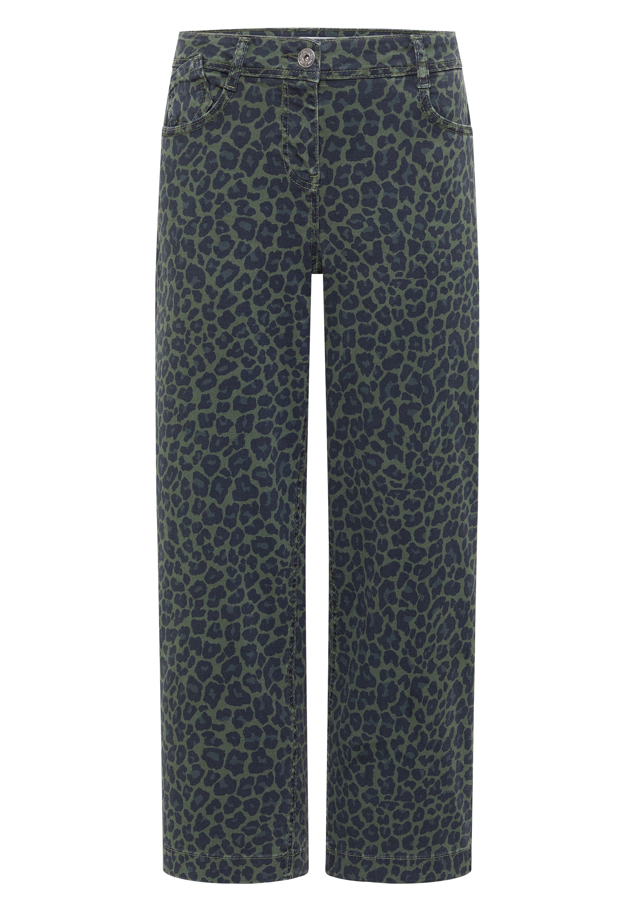 Cecil Jeans loose fit »Style Neele« avec motif léopard / stretch