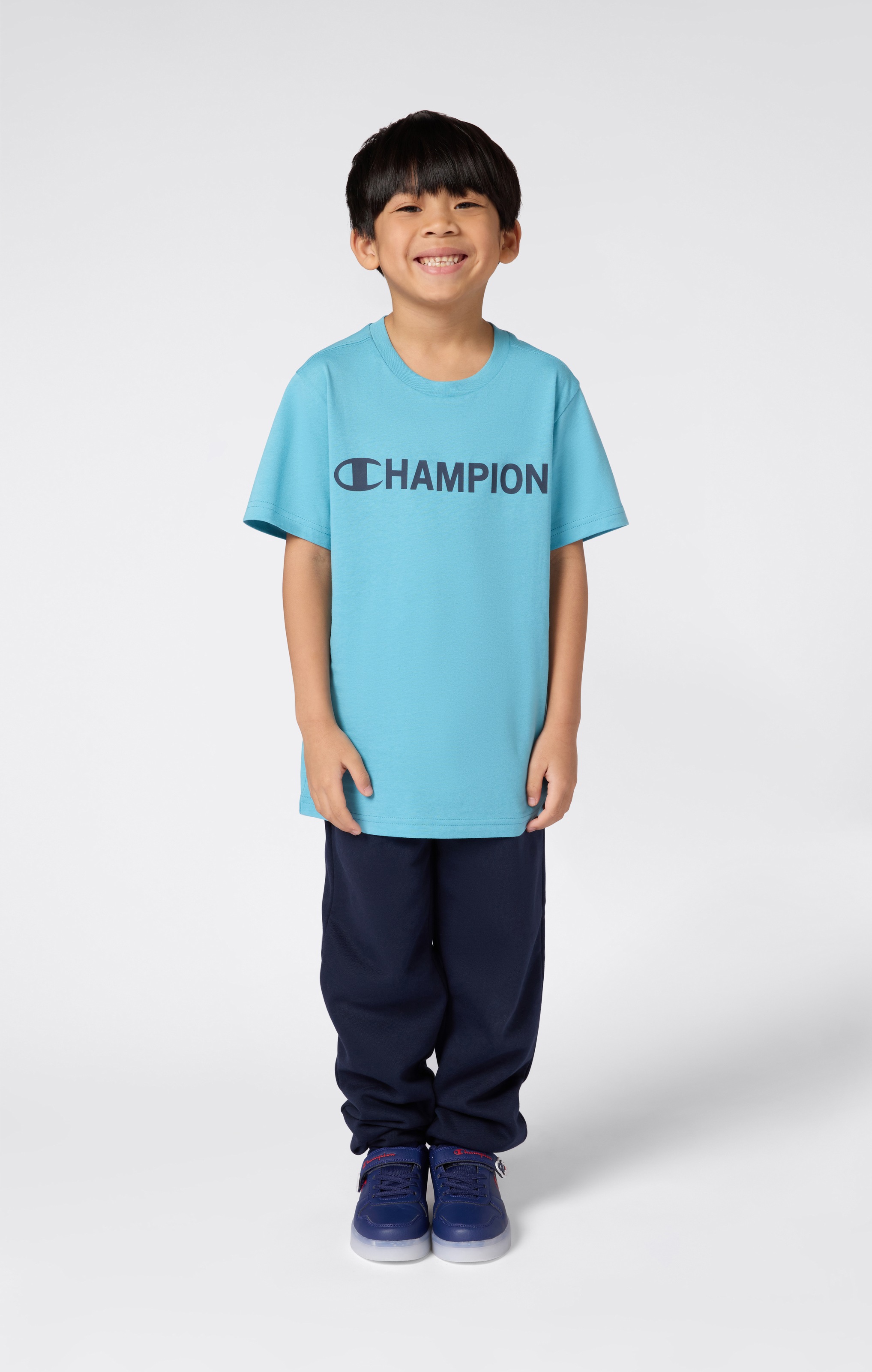 Champion T-Shirt »SPORTWEAR T-SHIRT Standard Fit« für Kinder und Jugendliche, Kurzarmdesign, aus Baumwolle, Standard Fit