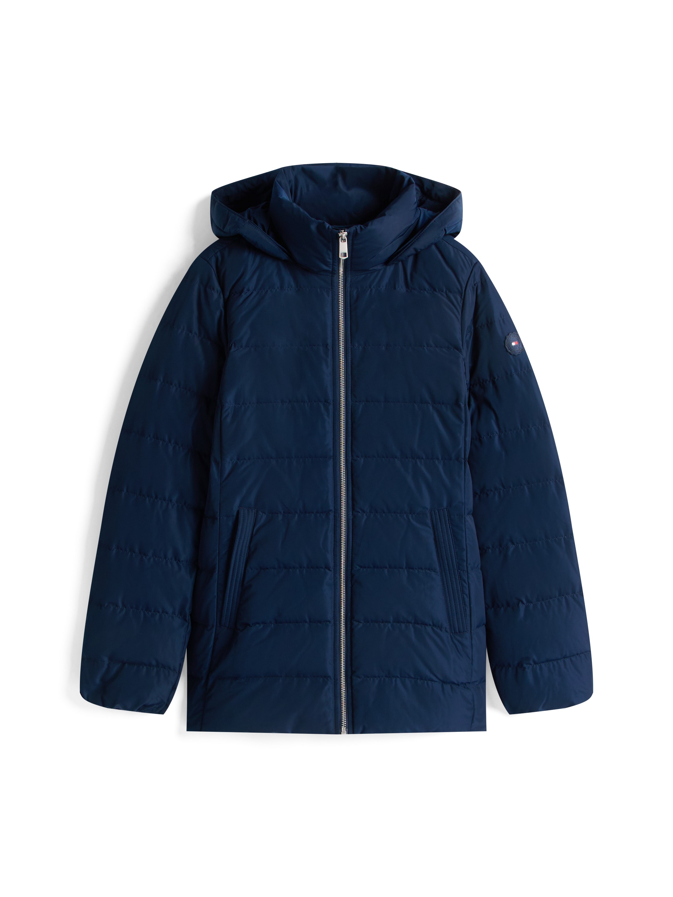 Tommy Hilfiger Veste matelassée »MW DOWN SLIM JACKET WITH FUR« mit Kapuze mit Fellimitat
