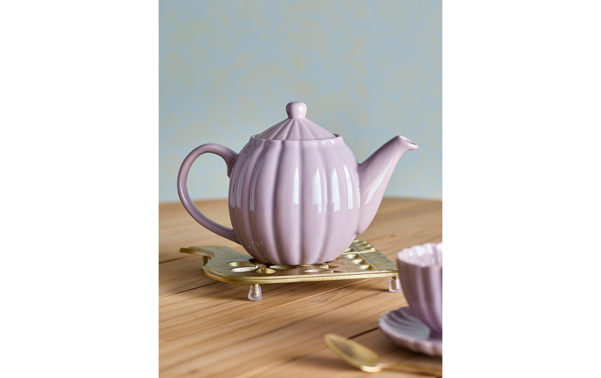 Bloomingville Teekanne »Latina, 1 l, Steingut« 1 l Holz aus China