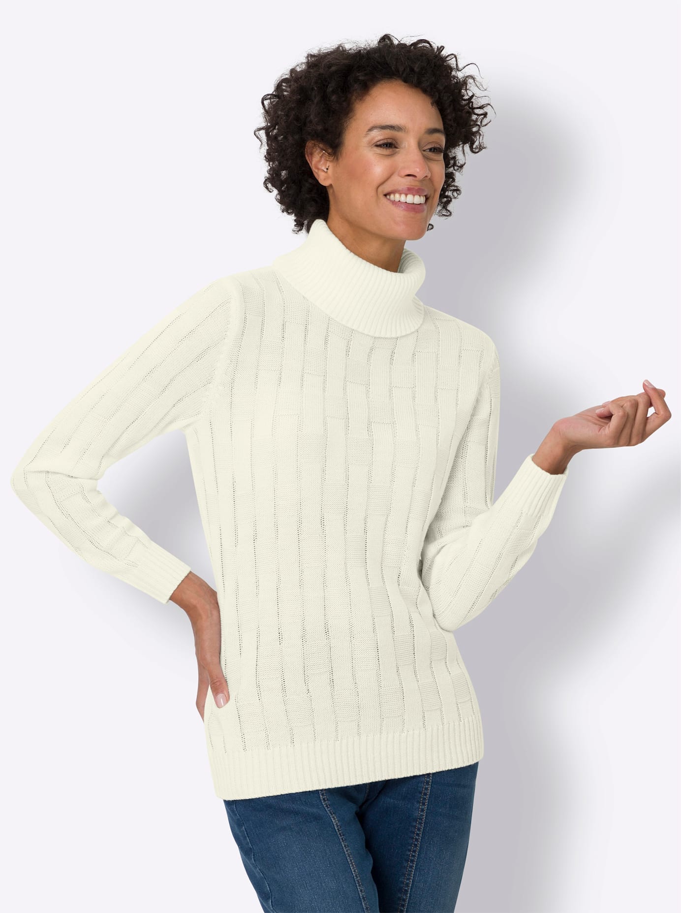 Classic Basics Pull à col roulé »Rollkragen-Pullover«