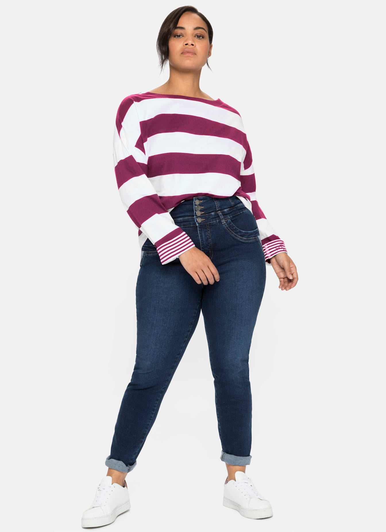 Sheego T-shirt à manches longues »Langarmshirt« 1