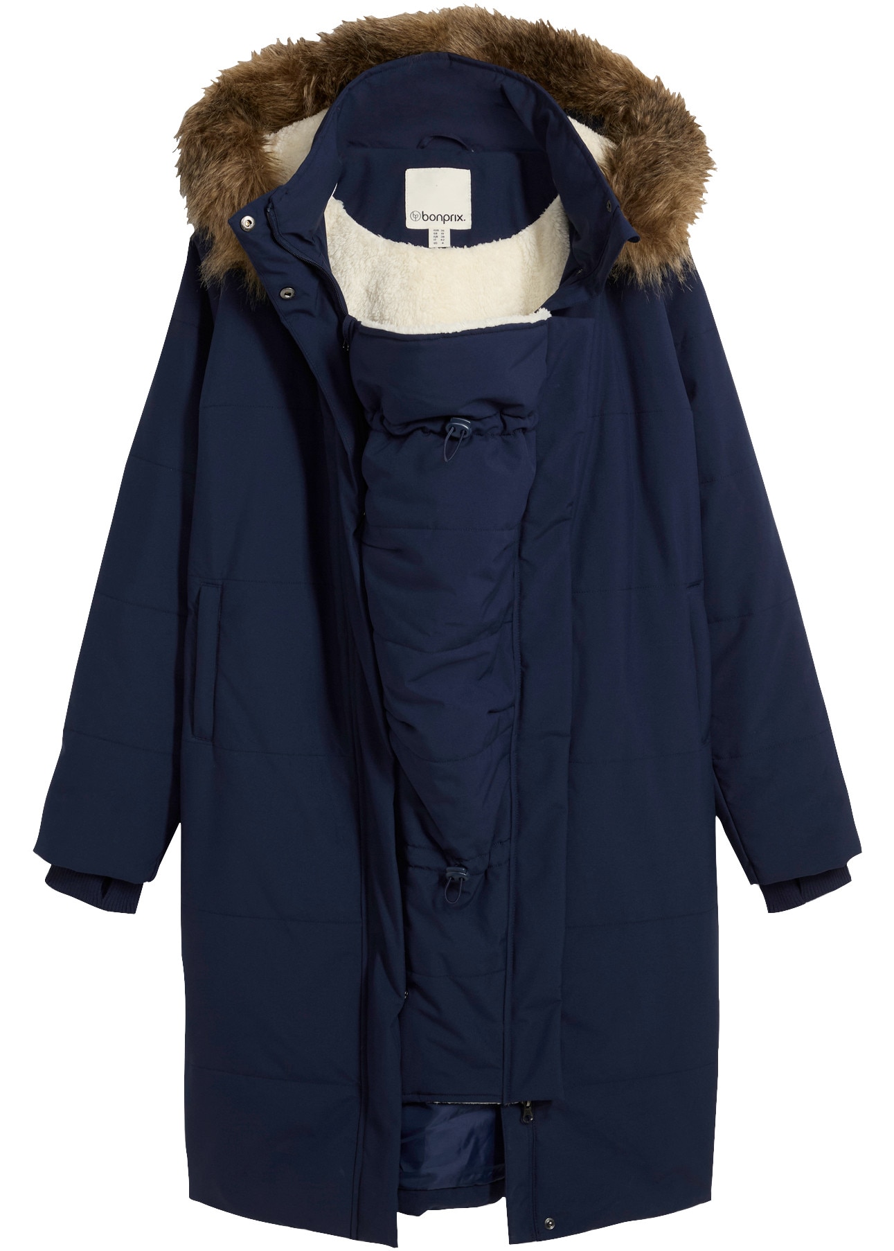bonprix Manteau de grossesse avec insert porte-bébé, résistant à la pluie et au vent