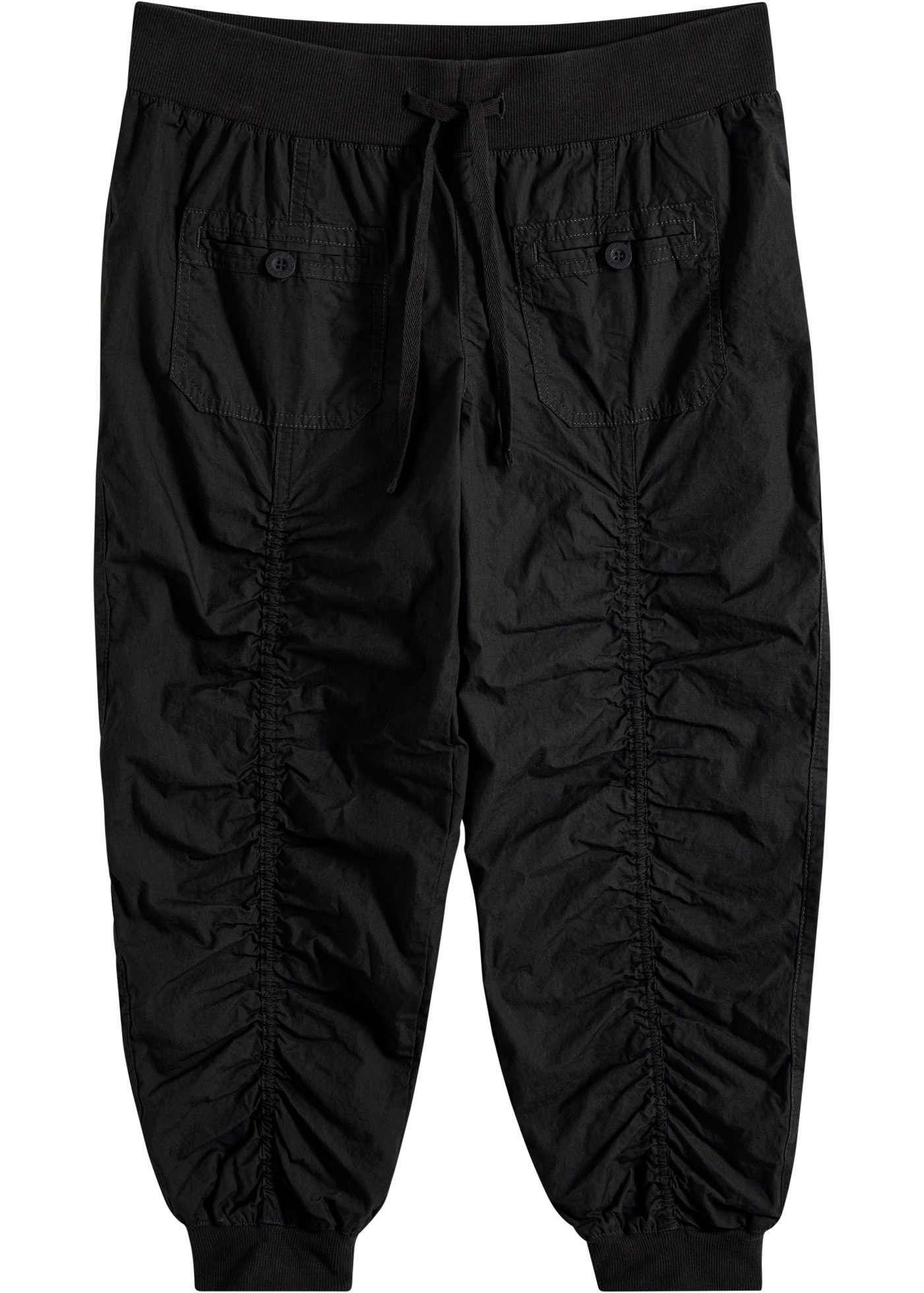 bonprix Pantalon 3/4 »3/4-Hose aus reiner Baumwolle«  aus Baumwolle, mit elastischen Rippbündchen, Regular Fit